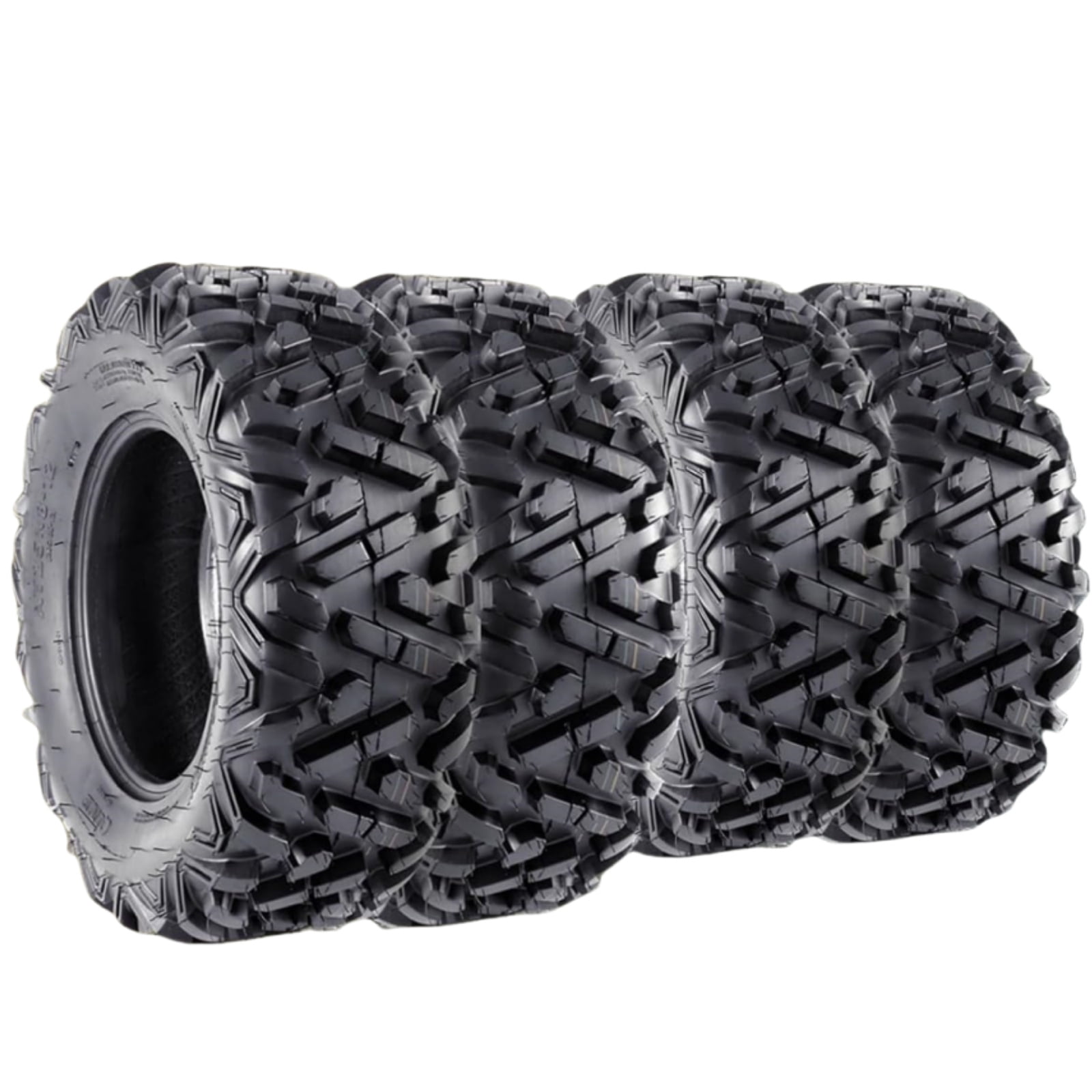 GARVEE ATV UTV Tires 4-Pack All-Terrain Deep Tread (25x8-12 & 25x10-12, 6PR) bqde8