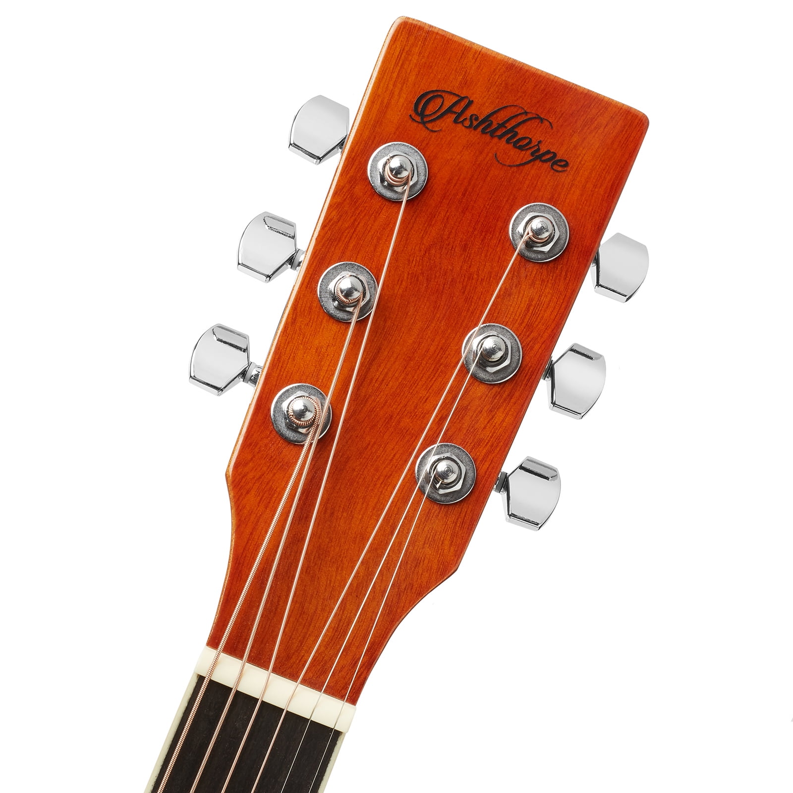 Ashthorpe Full-Size Cutaway Thinline Acoustic Electric Guitar Package (Natural, 41 in) lg92k