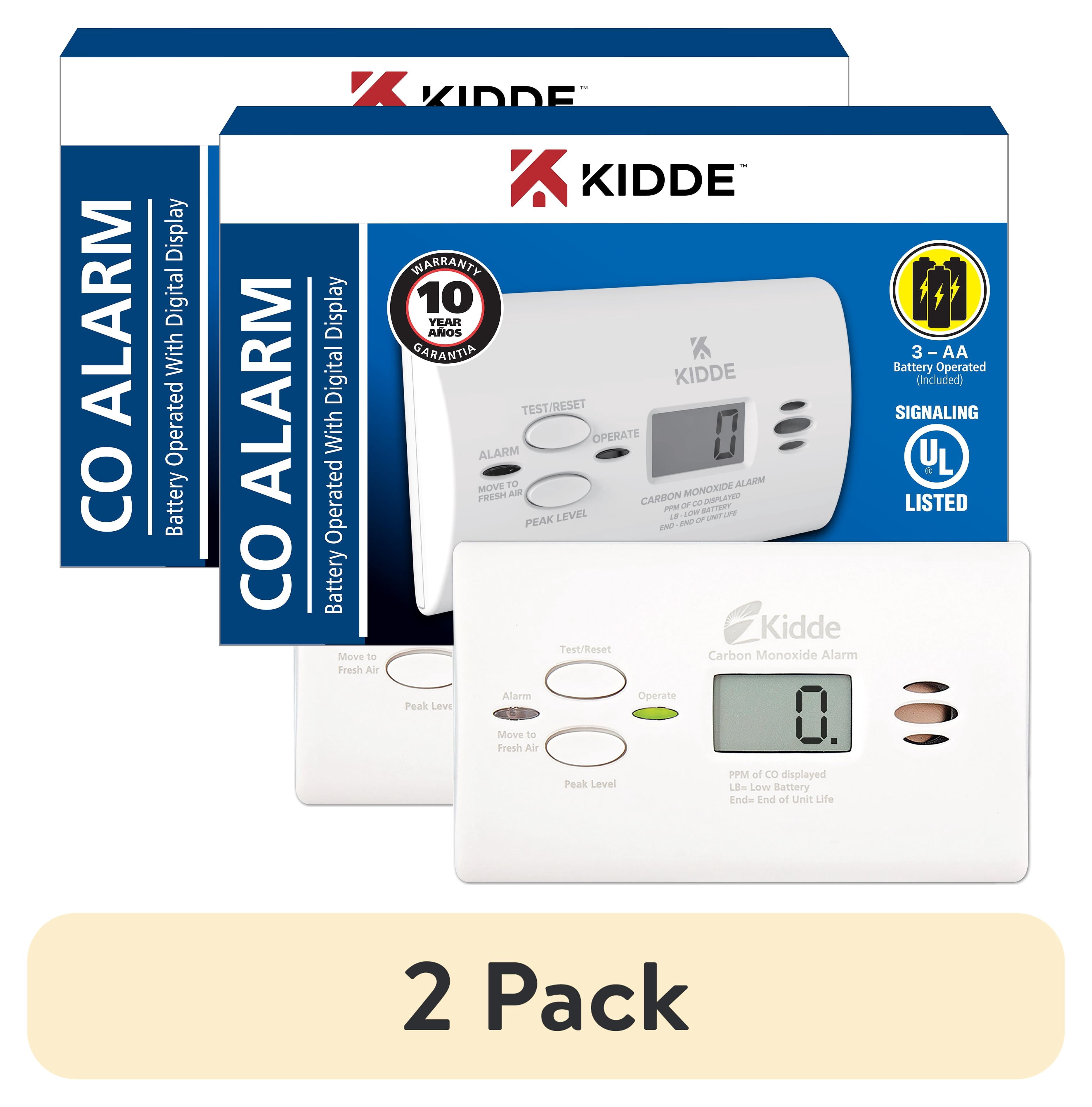 Kidde Carbon Monoxide Alarm with Digital Display (2 Pack) zp8yi