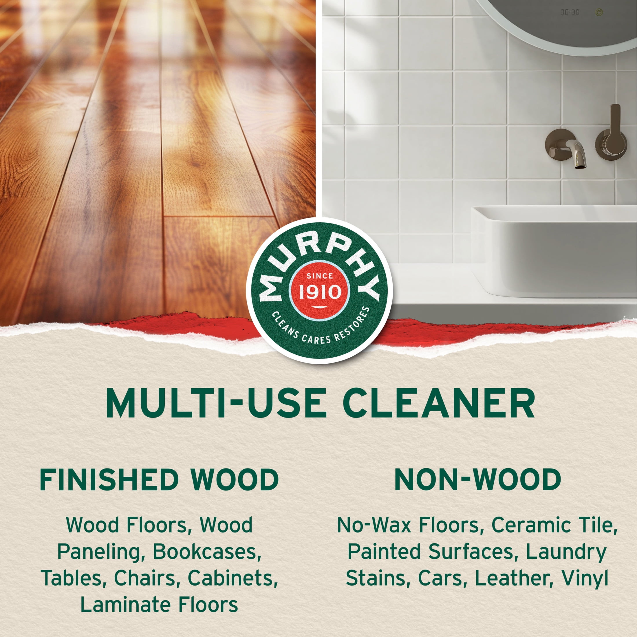 Murphy Oil Wood Surface Household Cleaner (Original, 32 fl oz) 43mmh