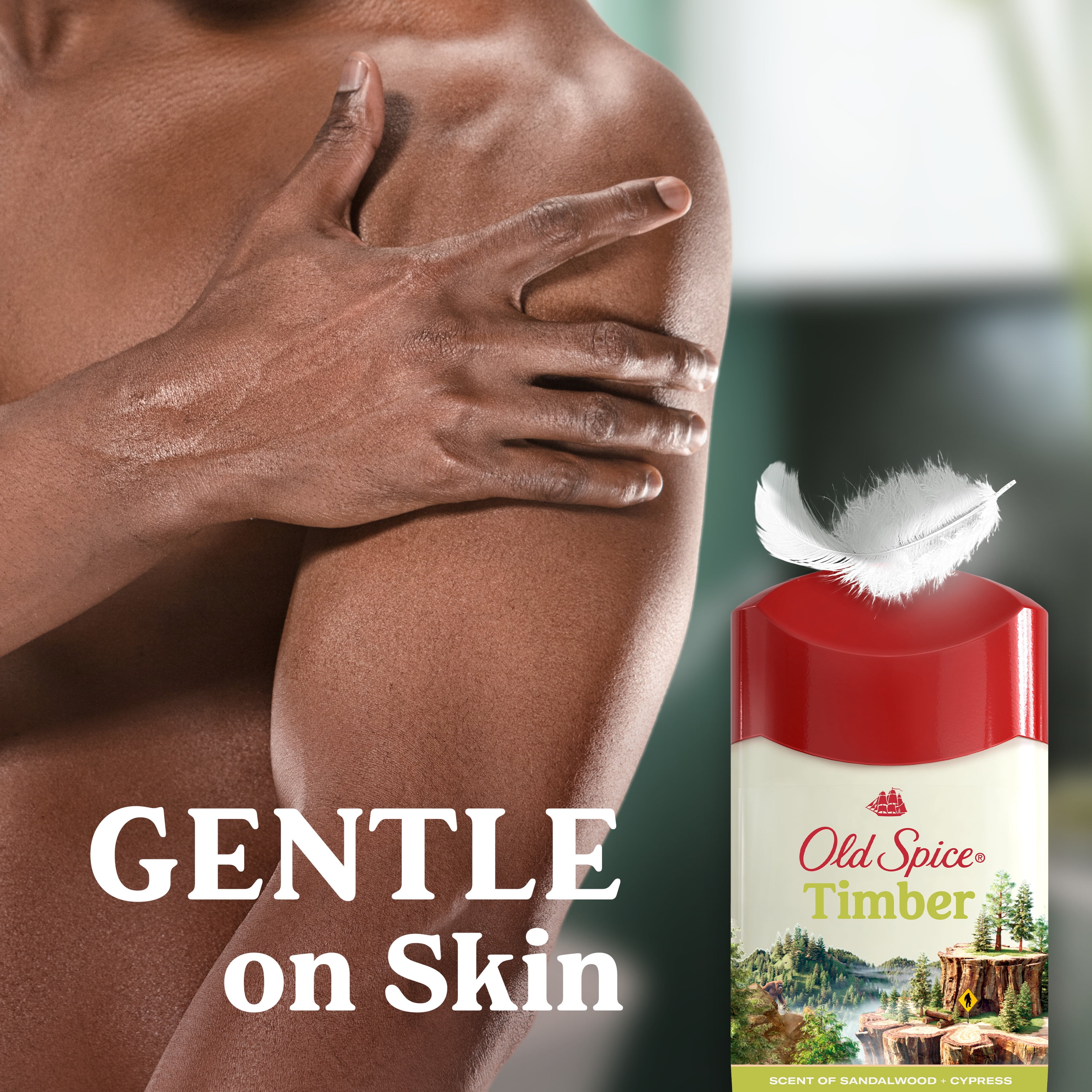 Old Spice Antiperspirant Deodorant for Men, Invisible Solid, Timber & Sandalwood Scent (3.4 oz) k84g8