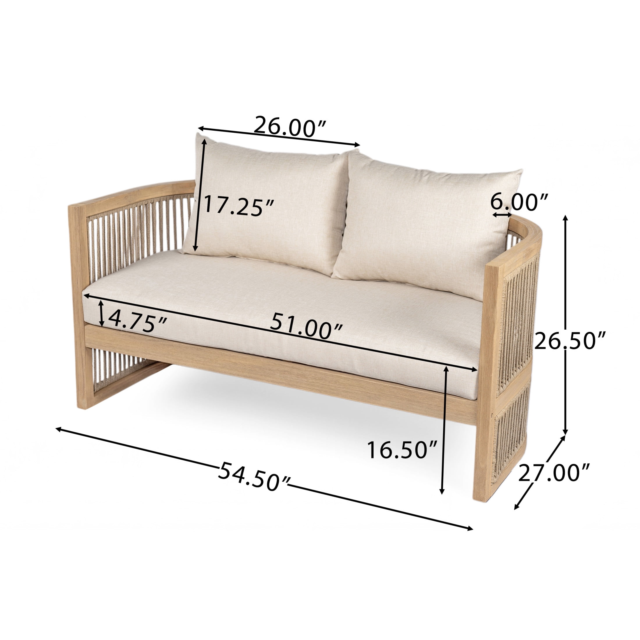 Christopher Knight Home 5-Piece Outdoor Conversation Set with Coffee Tables (Light Teak, Beige Cushion, 5-Piece) rdixu
