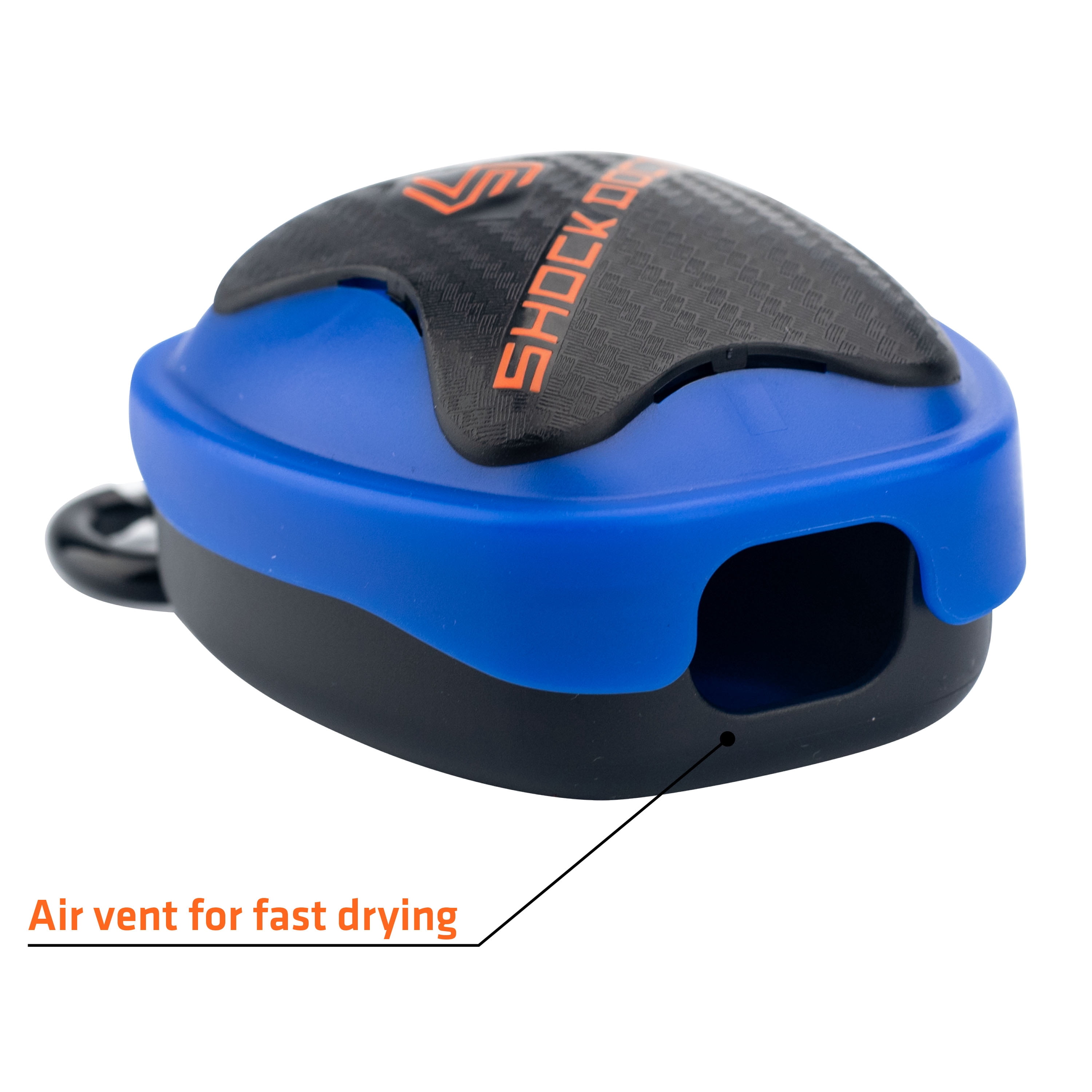 Shock Doctor Mouthguard Case Protective Storage Container (Blue, One Size) aouxh