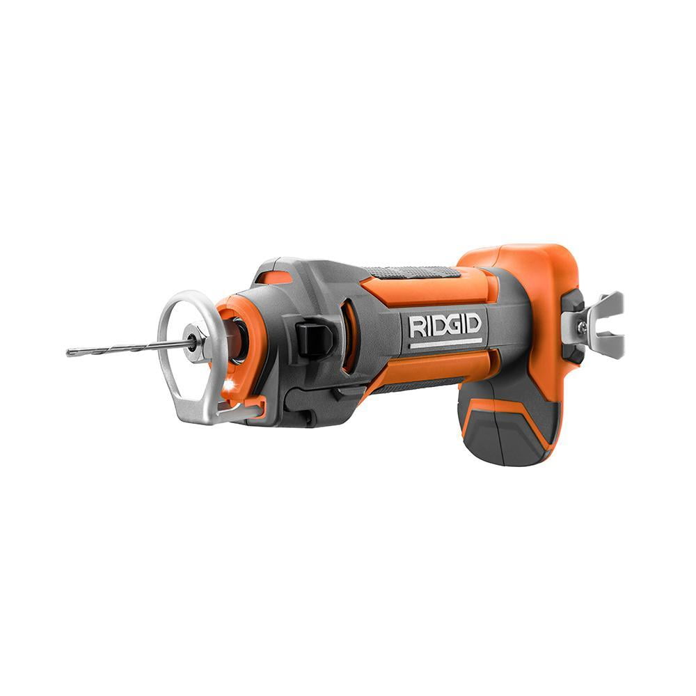 RIDGID 18-Volt Drywall Cut-Out Rotary Tool (Orange, 18V) vc7dl