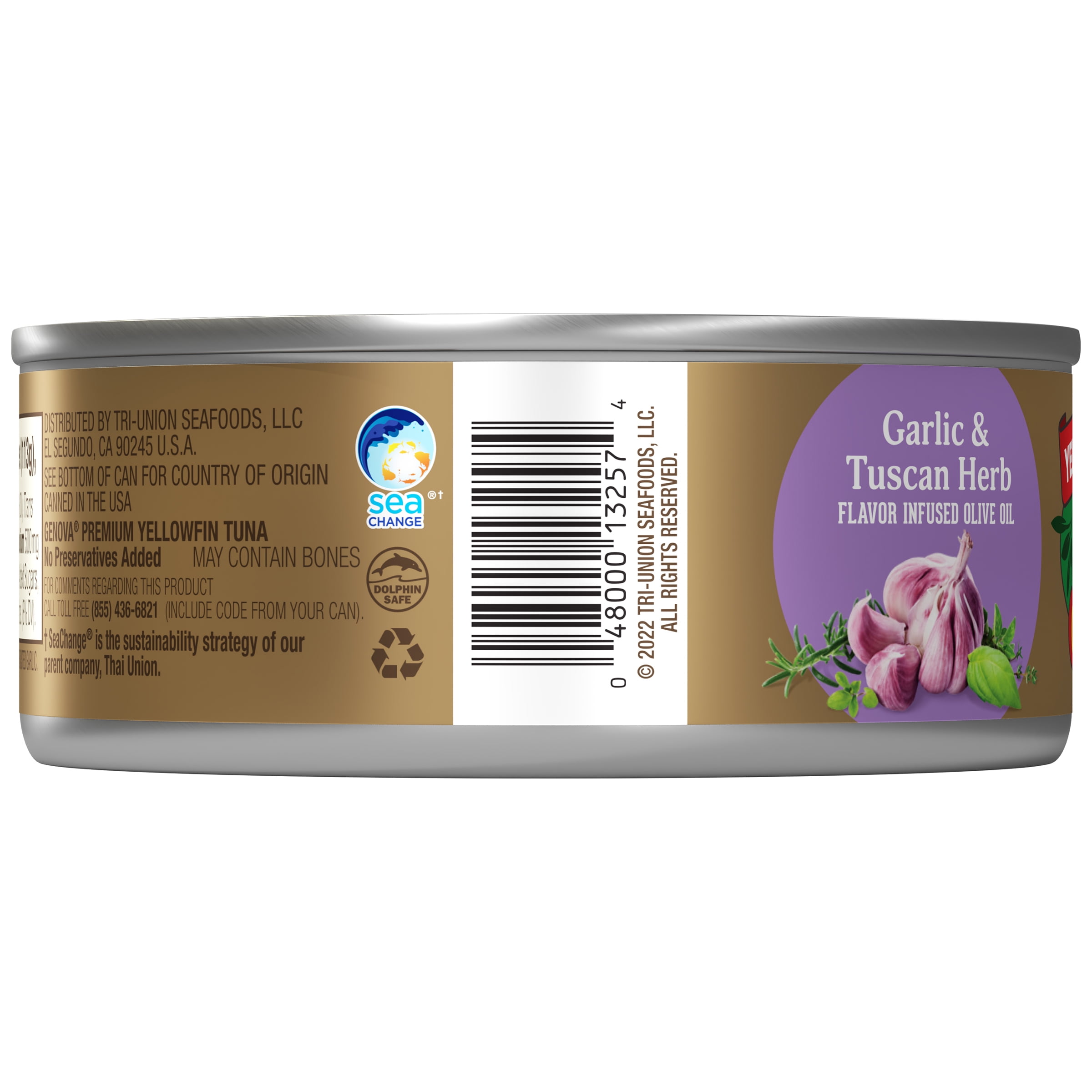 Genova Premium Yellowfin Tuna in Garlic and Tuscan Herb Infused Olive Oil (5 oz) o0cok