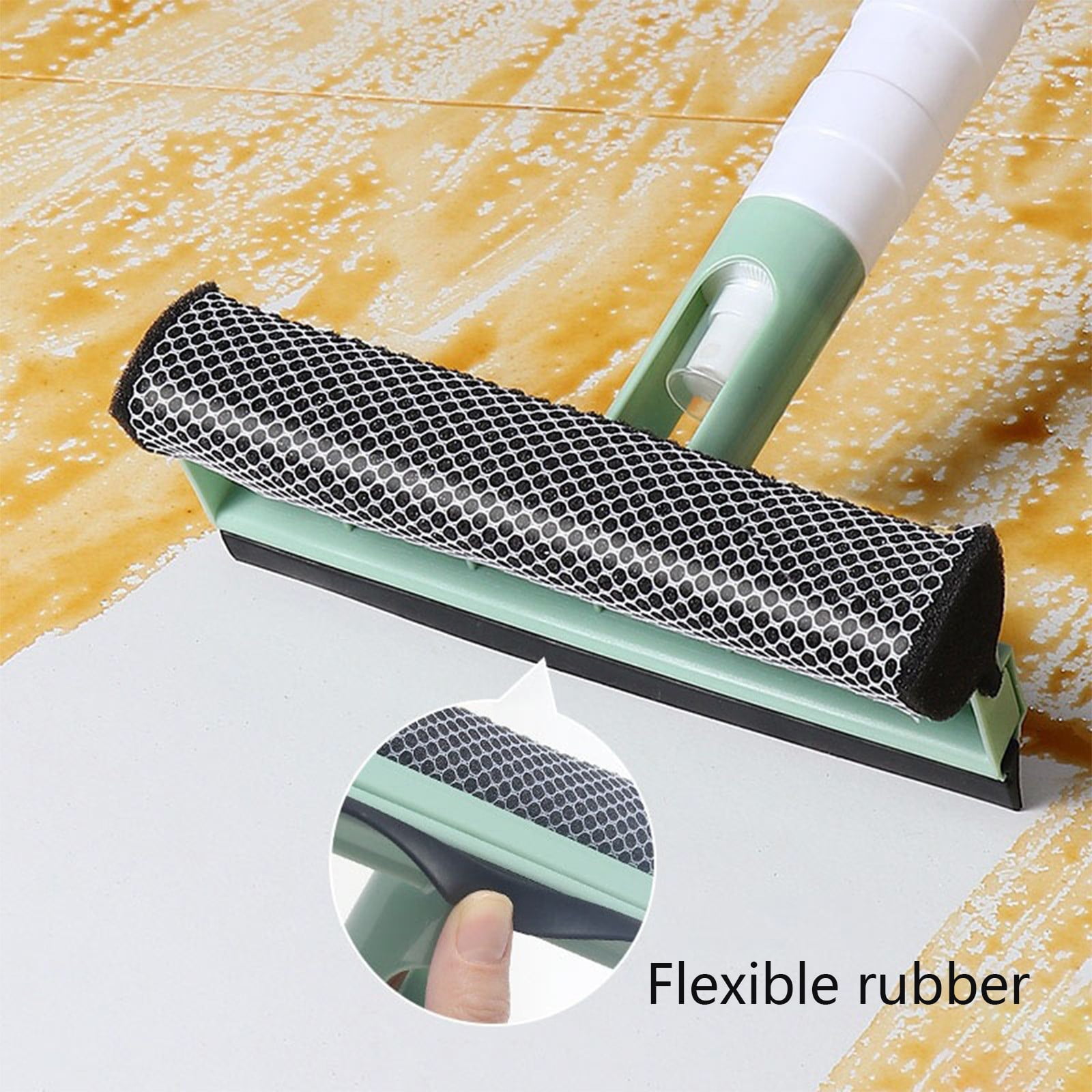 WNEXOPE All Purpose Shower Squeegee, Streak-Free Bathroom Cleaner Tool for Glass Doors, Mirrors, and Windows (Green, 13.19 in x 7.8 in) 8rfs4