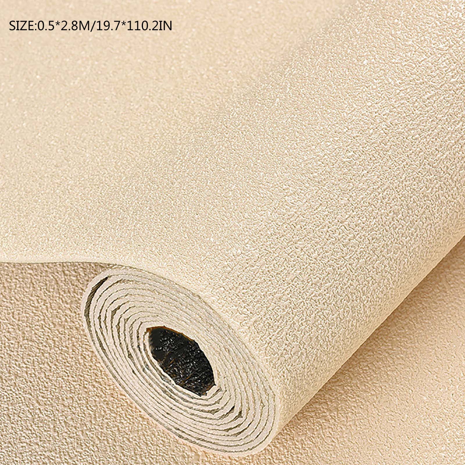 Sinimoko Peel and Stick Wallpaper, Self-Adhesive Waterproof PVC Vinyl Wall Covering, 3D Textured Removable Decor for Bedroom and Furniture (Yellow, 17.7 in x 118 in) 03ot6