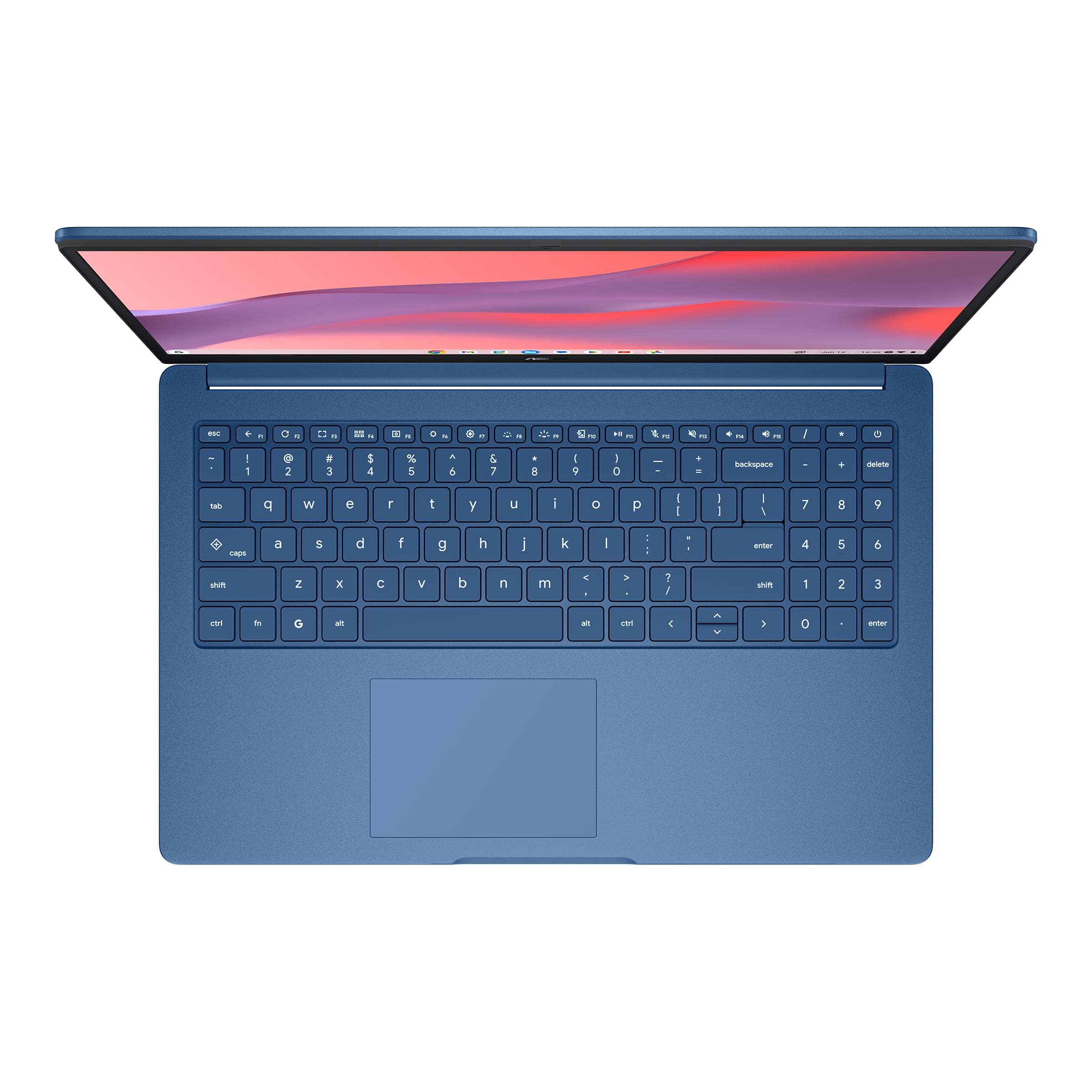 ASUS Chromebook CX15 Laptop, 15.6 in FHD Display, Intel Processor N50, 128GB Storage, 4GB RAM, ChromeOS (Forging Blue) psedx