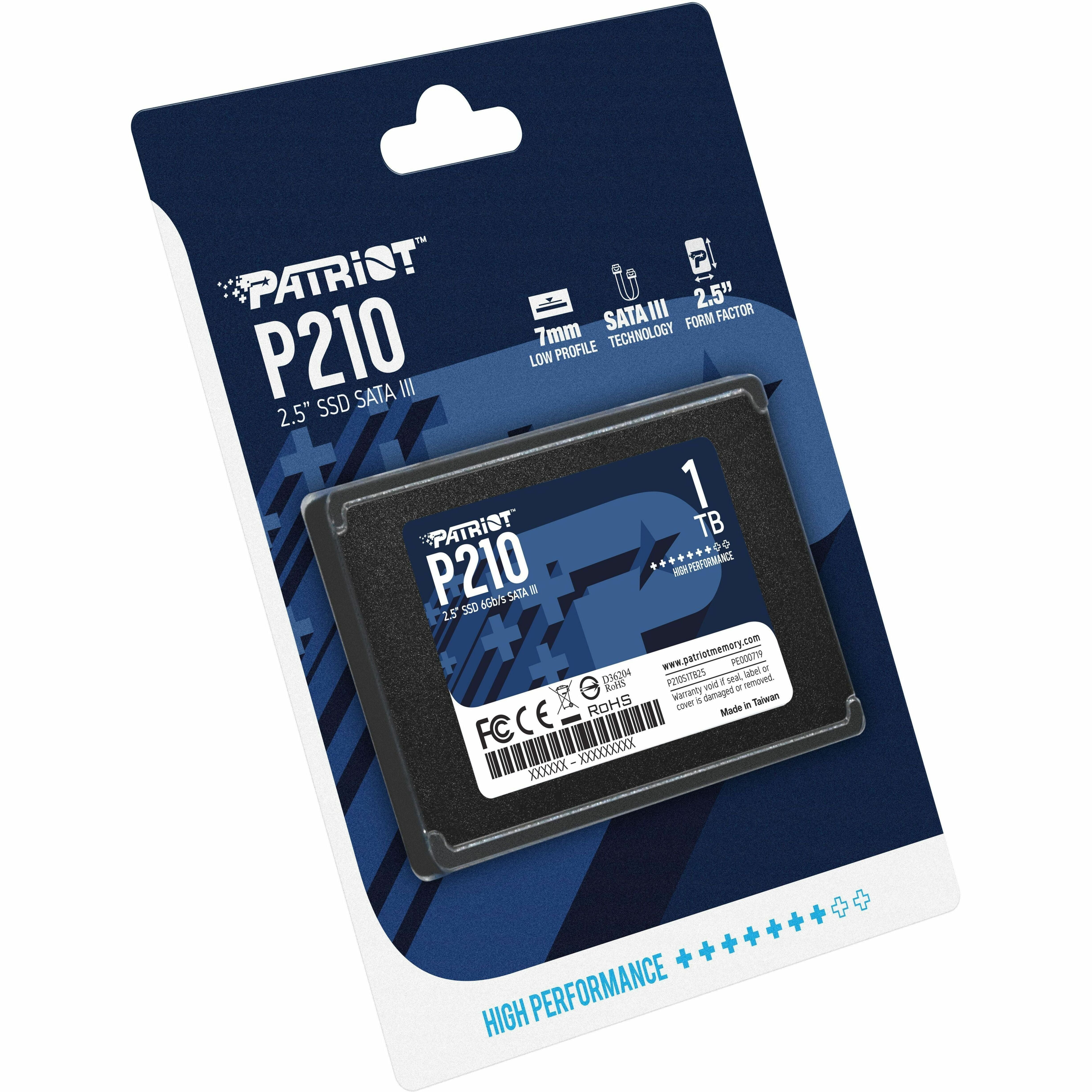 Patriot Memory P210 1 TB Solid State Drive (2.5 in, SATA III) 910k2