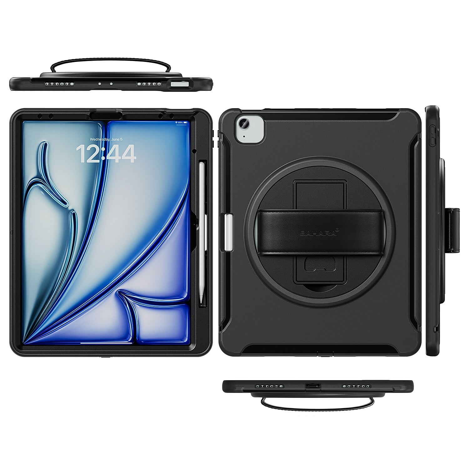 SaharaCase Raider Protective Tablet Case for iPad Air 11 inch (M3/M2) (Scorpion Black, 11 in) ds9hh