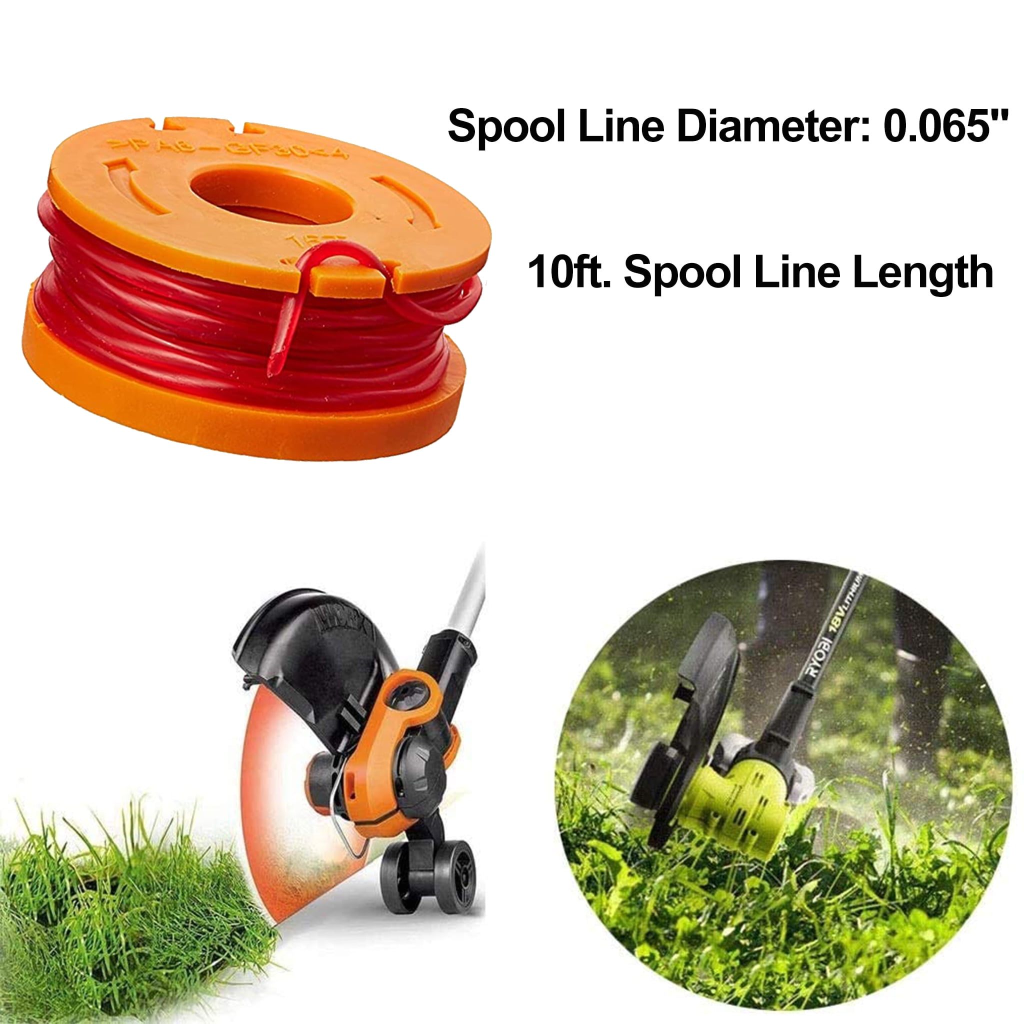AMI PARTS WA0010 Replacement Trimmer Line Spools for Worx Grass Trimmers (12 Pack, 10 ft, 0.065 in) d07cw