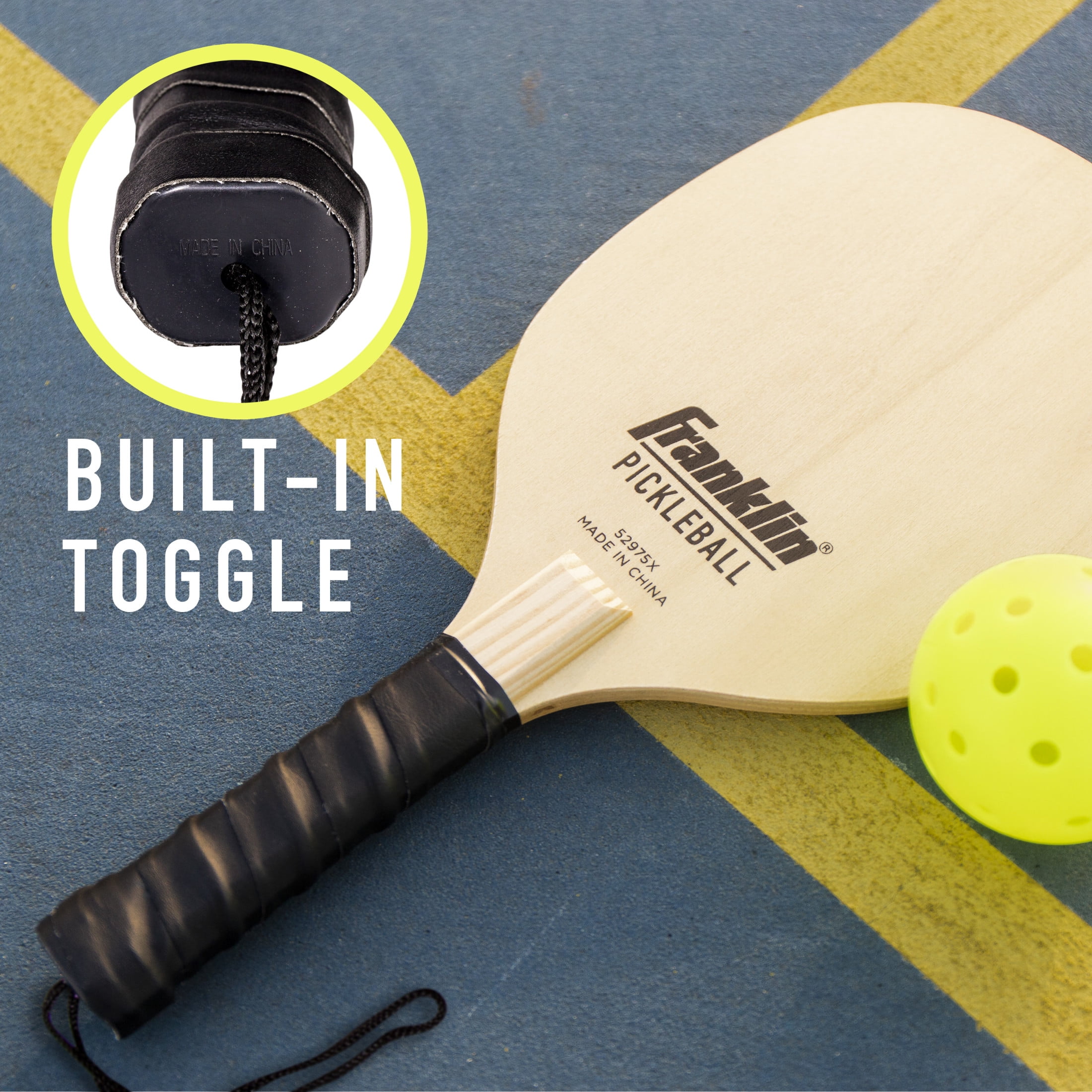 Franklin Sports Pickleball Net Set with 4 Paddles and 4 Balls (White, 22 ft) 64wj2