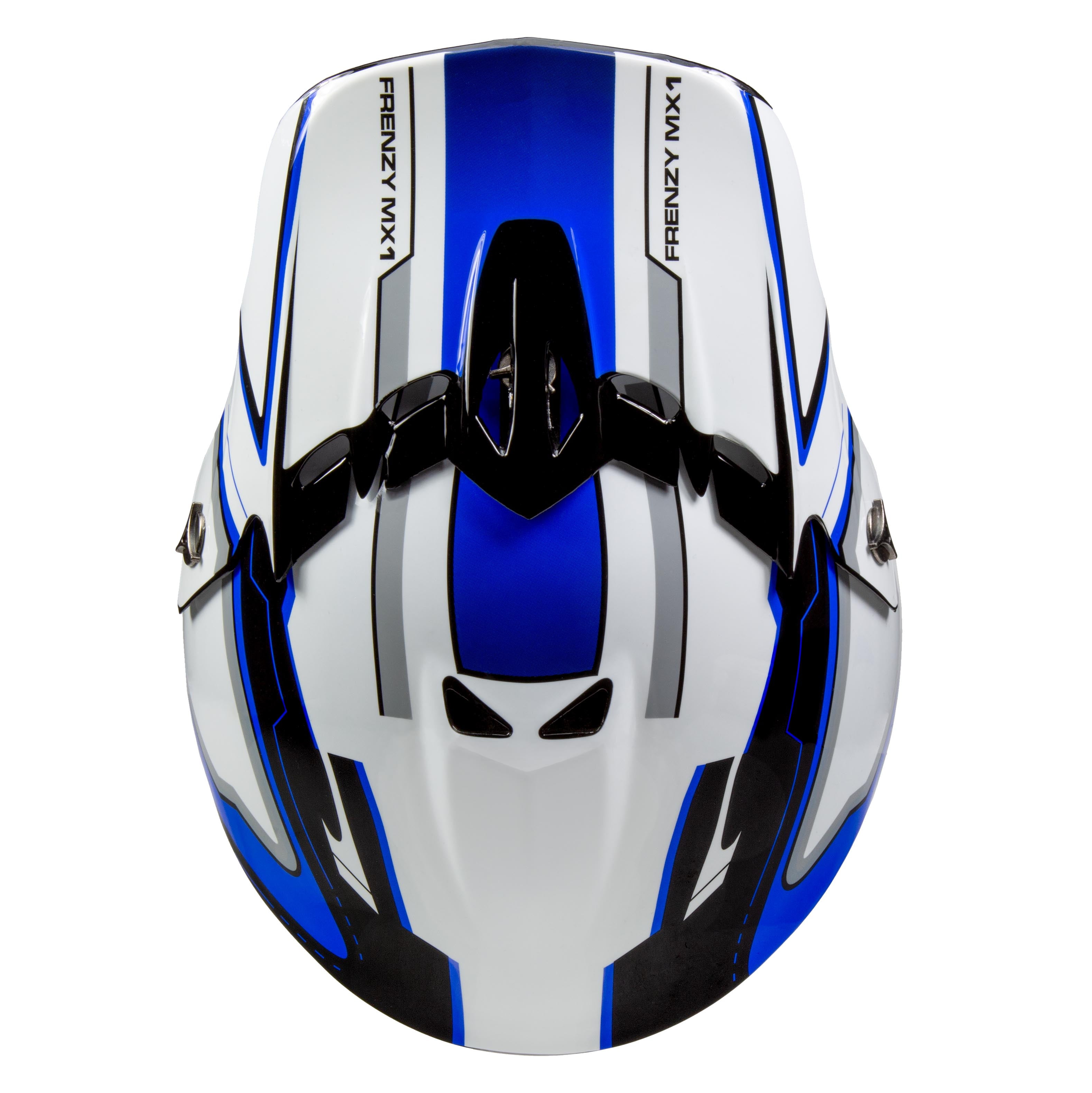 Fuel Helmets Youth Frenzy MX Off-Road ATV Helmet (Blue, Large) 6nekh