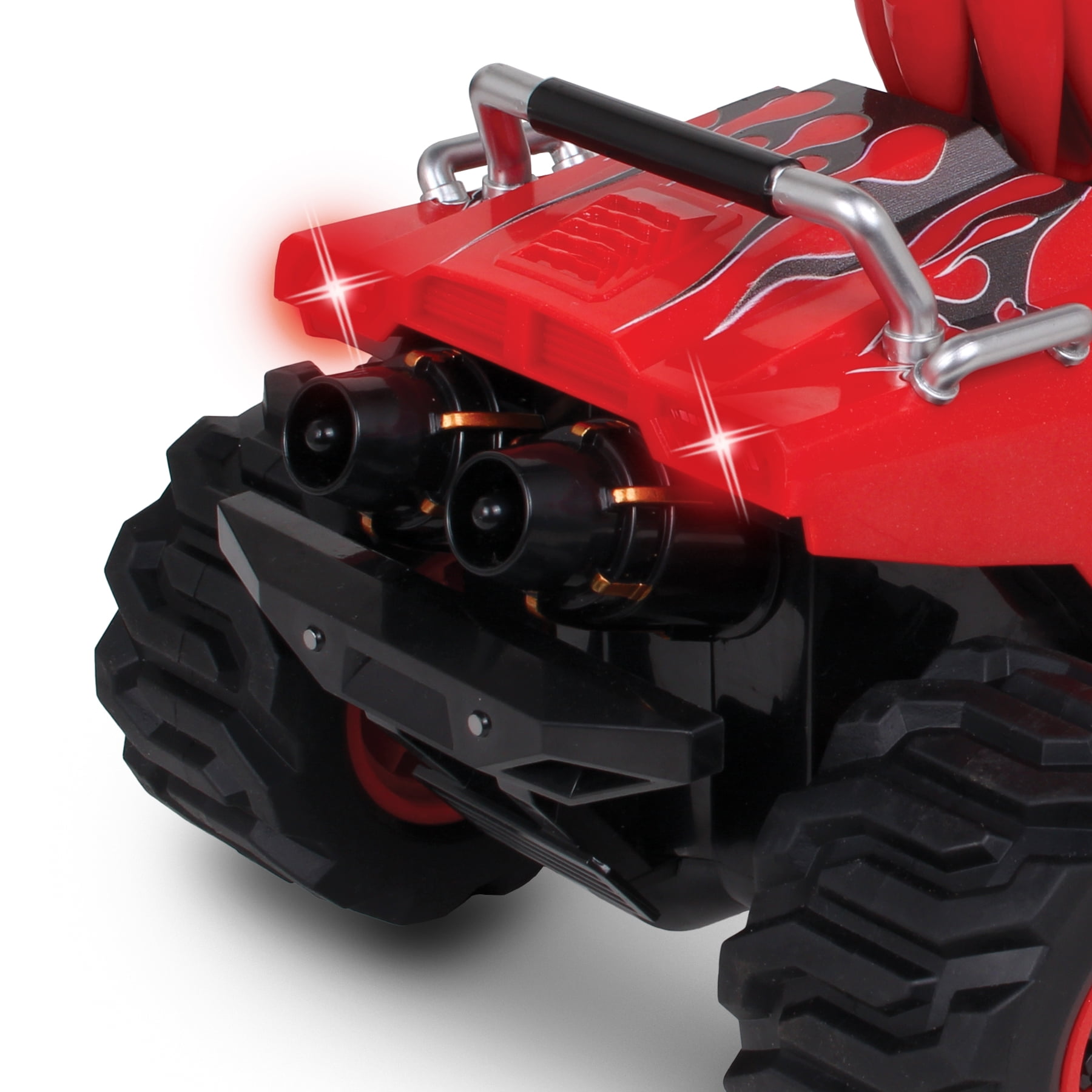 Sonix Sonic Racing CrossWorlds RC Monster Truck (High Performance, Stunt Ready, Red, 10 in) tk0e1