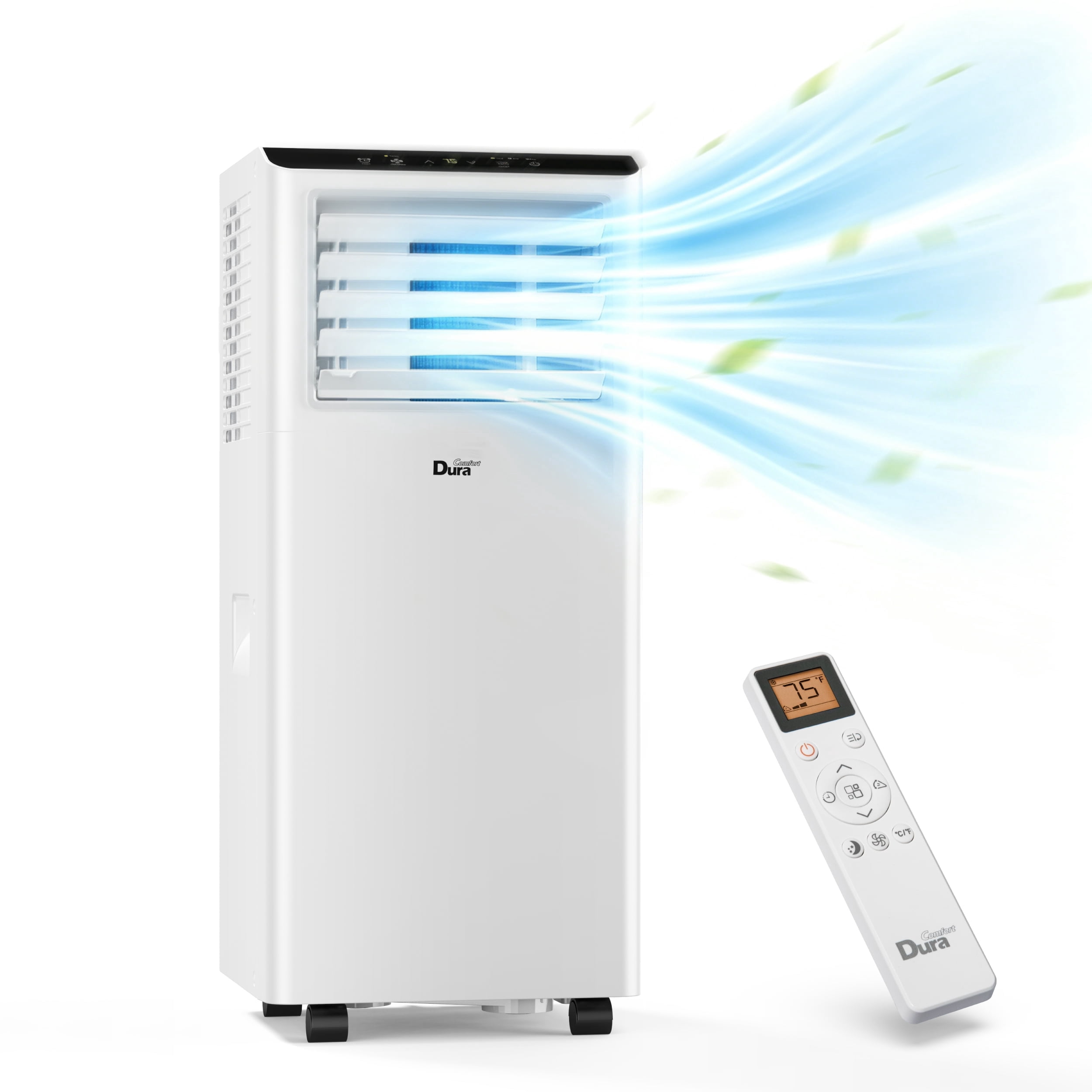 DuraComfort 8500 BTU Portable Air Conditioner 3-in-1 Cooling Dehumidifier and Fan (White, 350 Sq. Ft.) hge13
