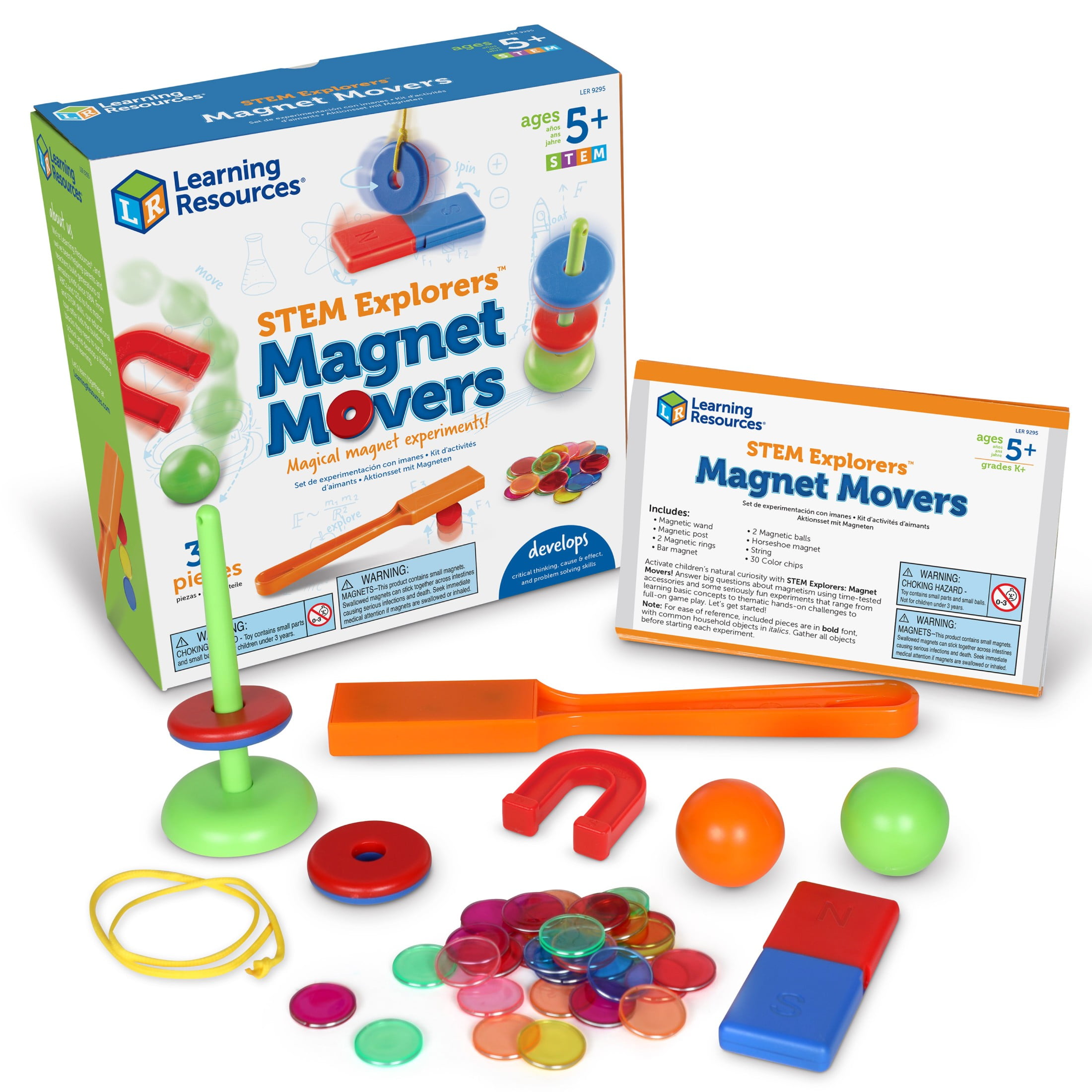 Learning Resources STEM Explorers Magnet Movers Science Activity Set (Multi-Color, 1 Set) uqh71