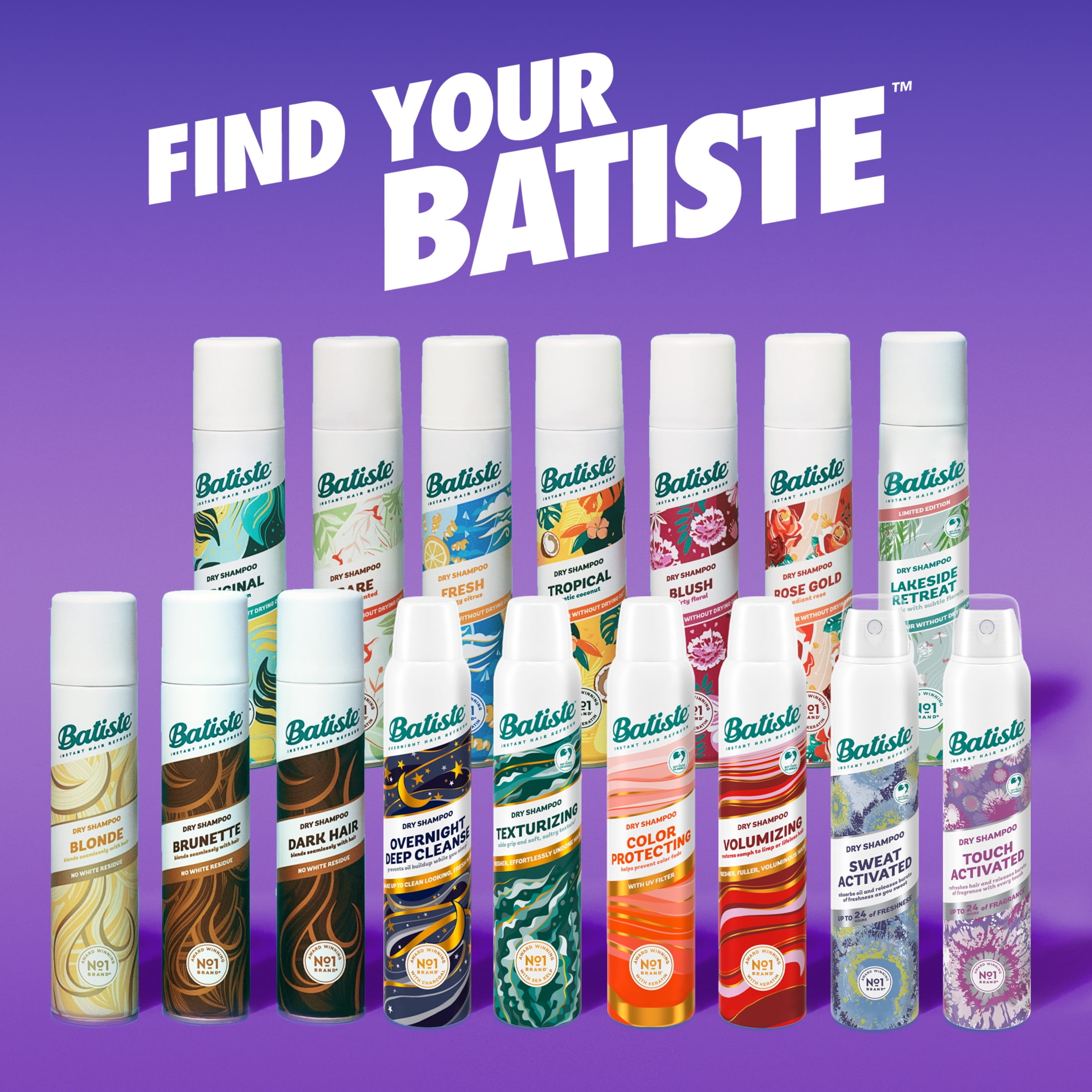 Batiste Touch Activated Dry Shampoo, Oil Absorbing Hair Refresh Spray (3.81 oz) munw0