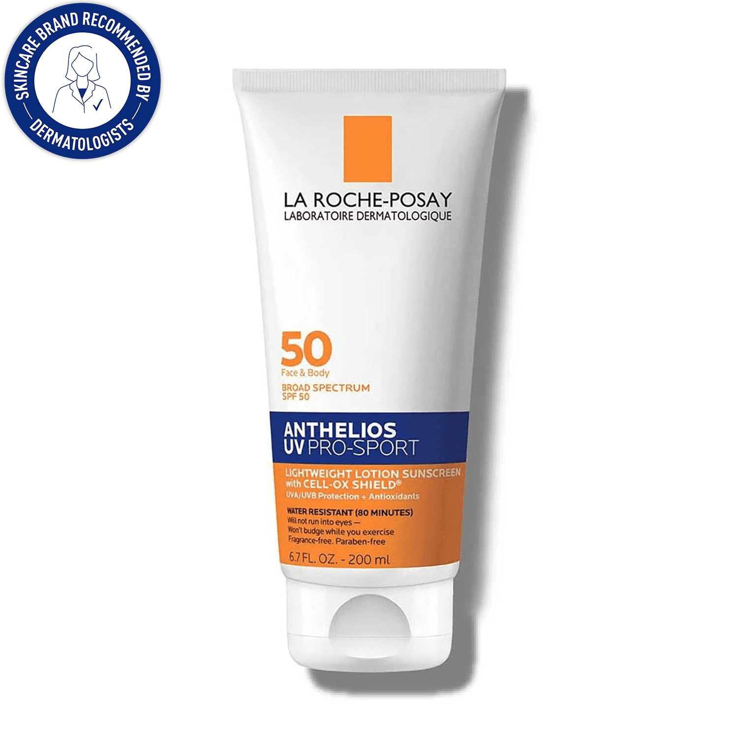 La Roche-Posay Anthelios UV Pro-Sport Sunscreen Cream SPF 50, Sweat and Water Resistant (6.7 fl oz) cjdkc