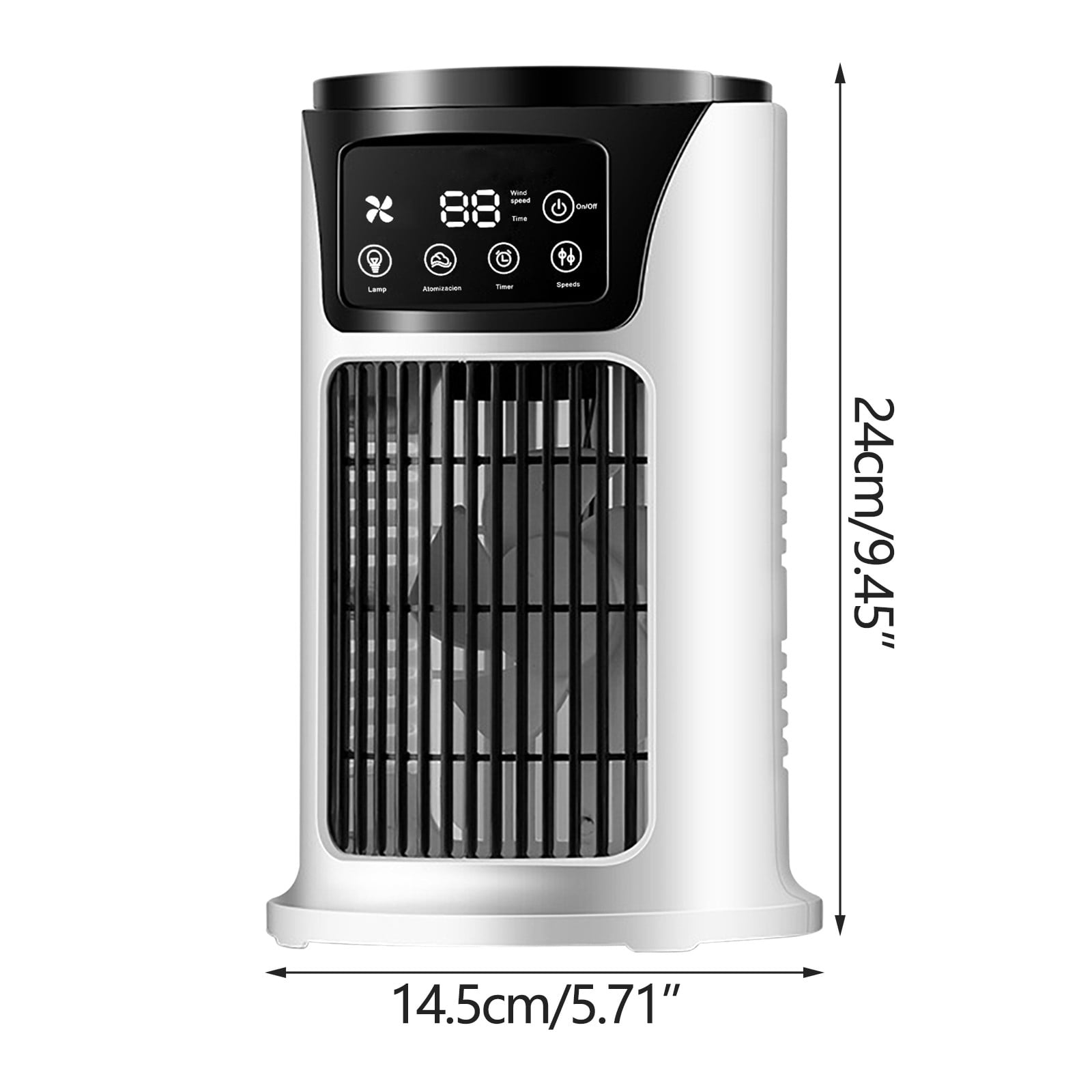 WEMDBD Portable Mini Air Conditioner Cooling Fan for Bedroom and Office (White, 10.14 fl oz) xiv6y