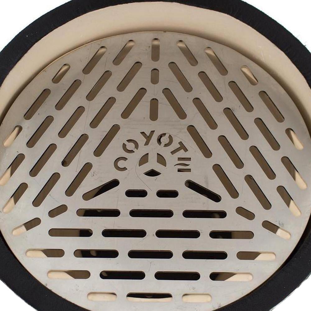 Coyote Outdoor Living Asado Series Built-In Ceramic Kamado Grill (Black, 254 sq in) 3gkei