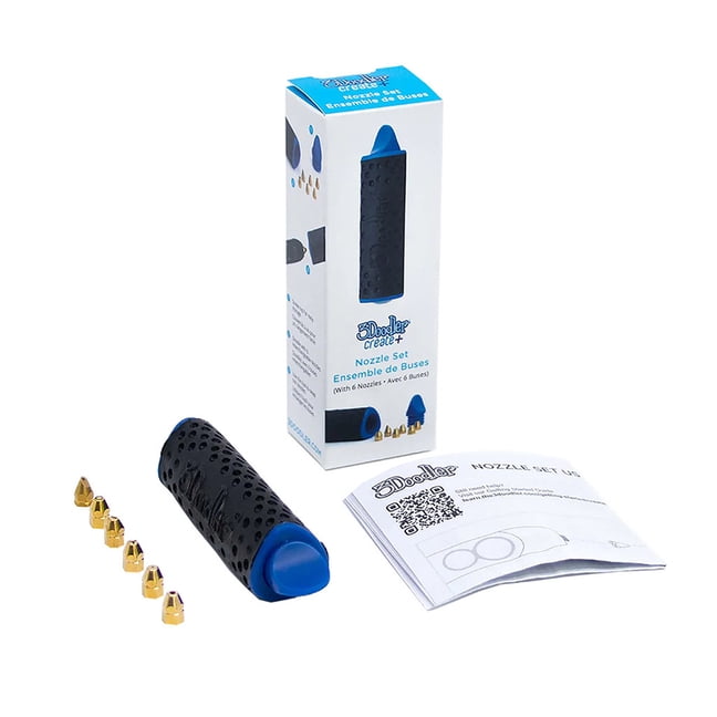 3Doodler Create Plus Nozzle Set (Precision 3D Printing Accessory Kit, 6-Piece) bmh4m