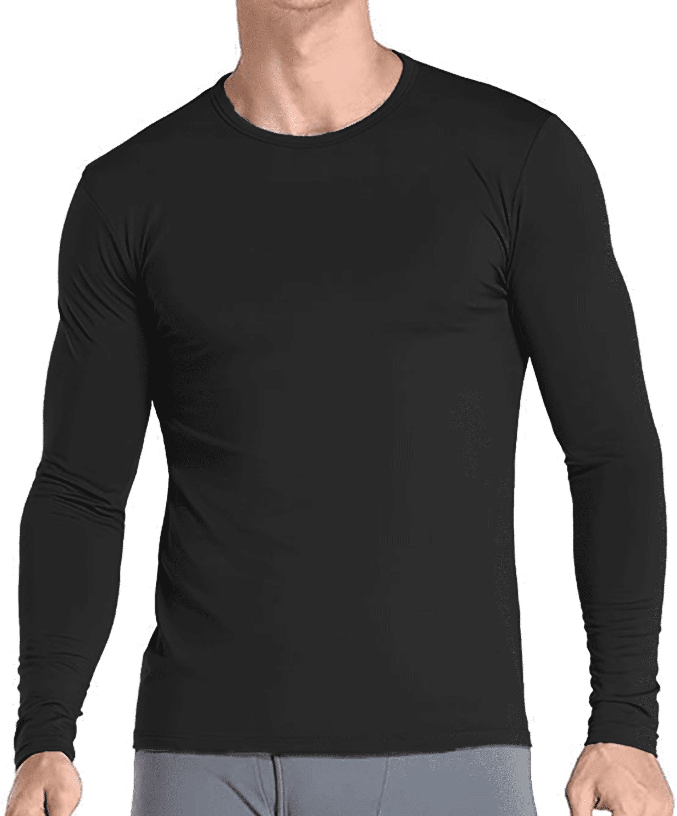 Therma Pro Men's Thermal Compression Long Sleeve Base Layer Shirt (Black, Large) 1bkq7