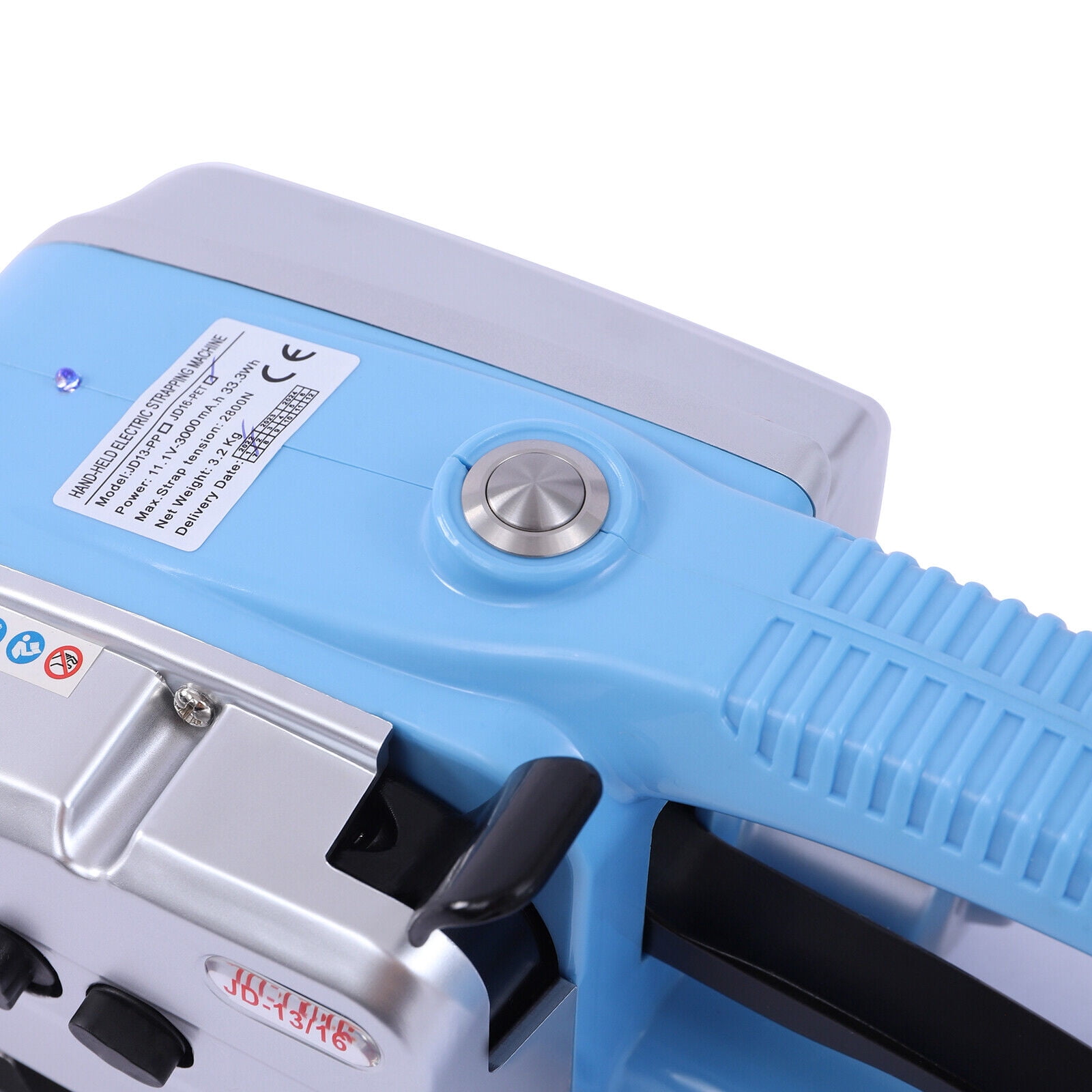 DENSET Automatic Strapping Machine Battery Operated Banding Tool for 0.5-0.625 in PP PET Straps (Blue) yqv1z