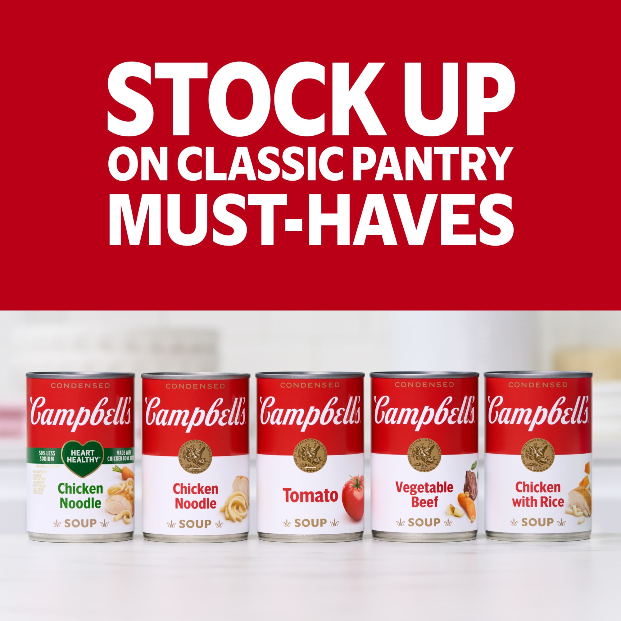 Campbell's Condensed Homestyle Chicken Noodle Soup (Family Size, 22.2 oz) la2v9