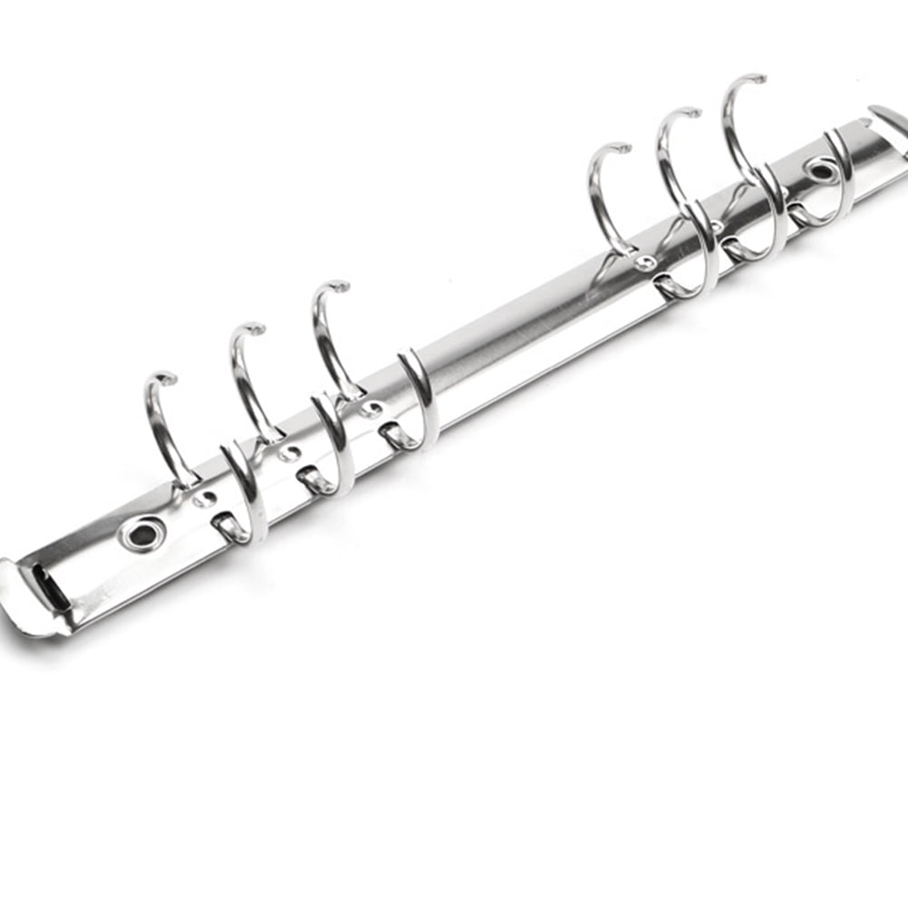 FUEENIRVA 6-Ring Metal Binder Mechanism for DIY Scrapbook and Planner (Silver, 6-Pack) zcl21
