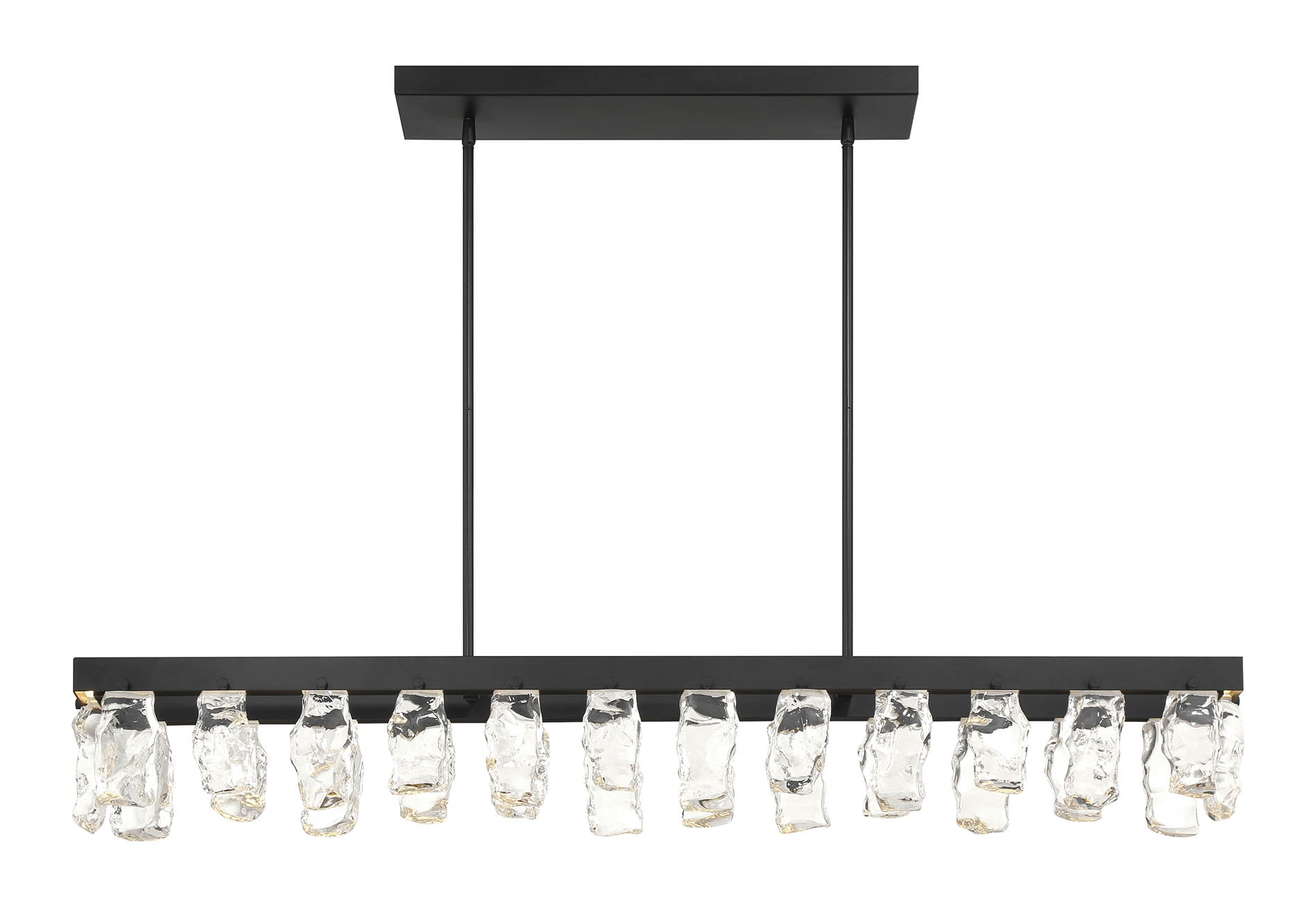 George Kovacs Artic Glacier LED Island Pendant Light (Coal, 47.75 in) kohjy - Image 7
