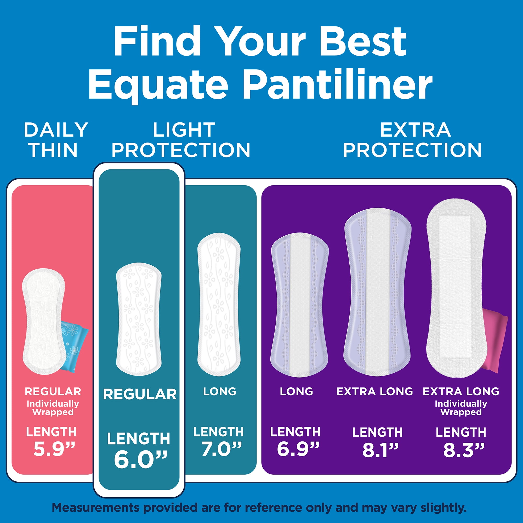 Equate Light Protection Everyday Panty Liners (Regular, 129 Count) wjb6n
