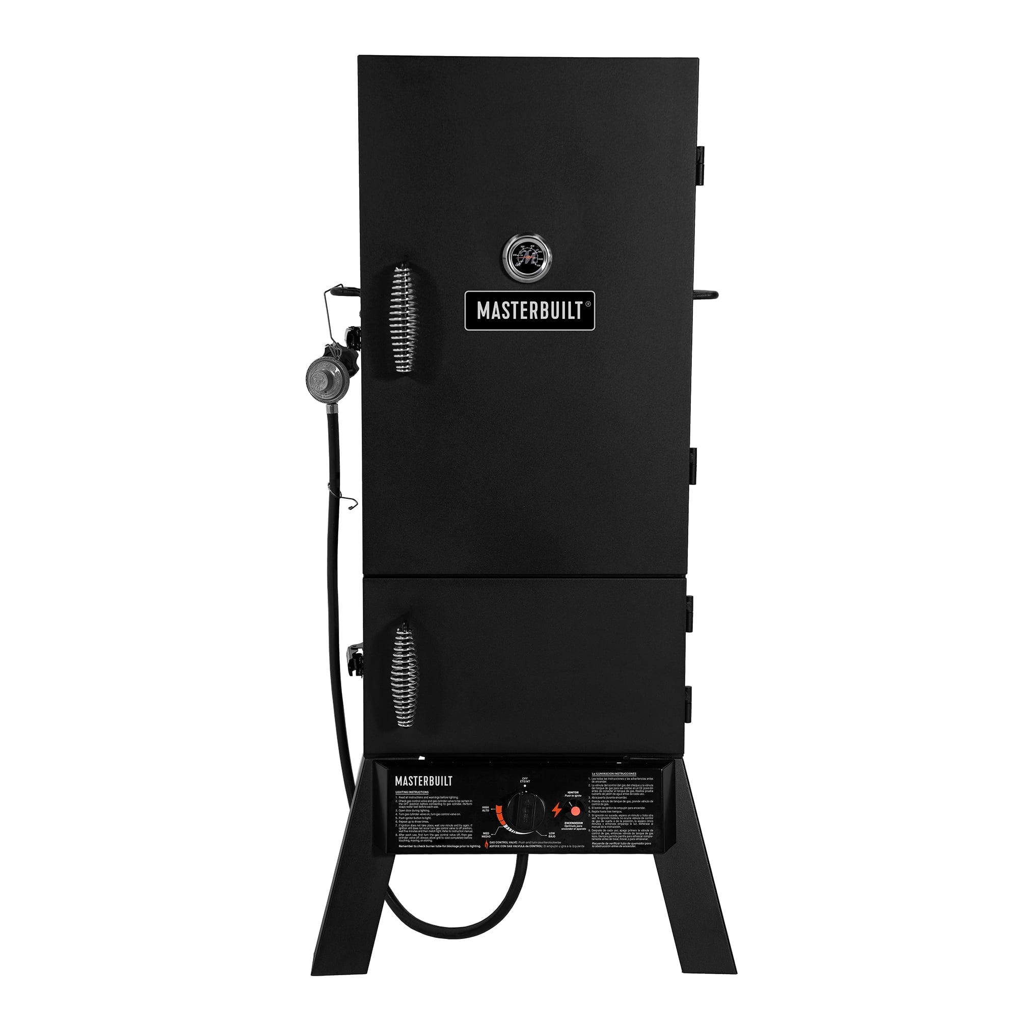 Masterbuilt Two Door Propane Smoker, Vertical Outdoor Cooking Grill (Black, 30 in) 7uvb8