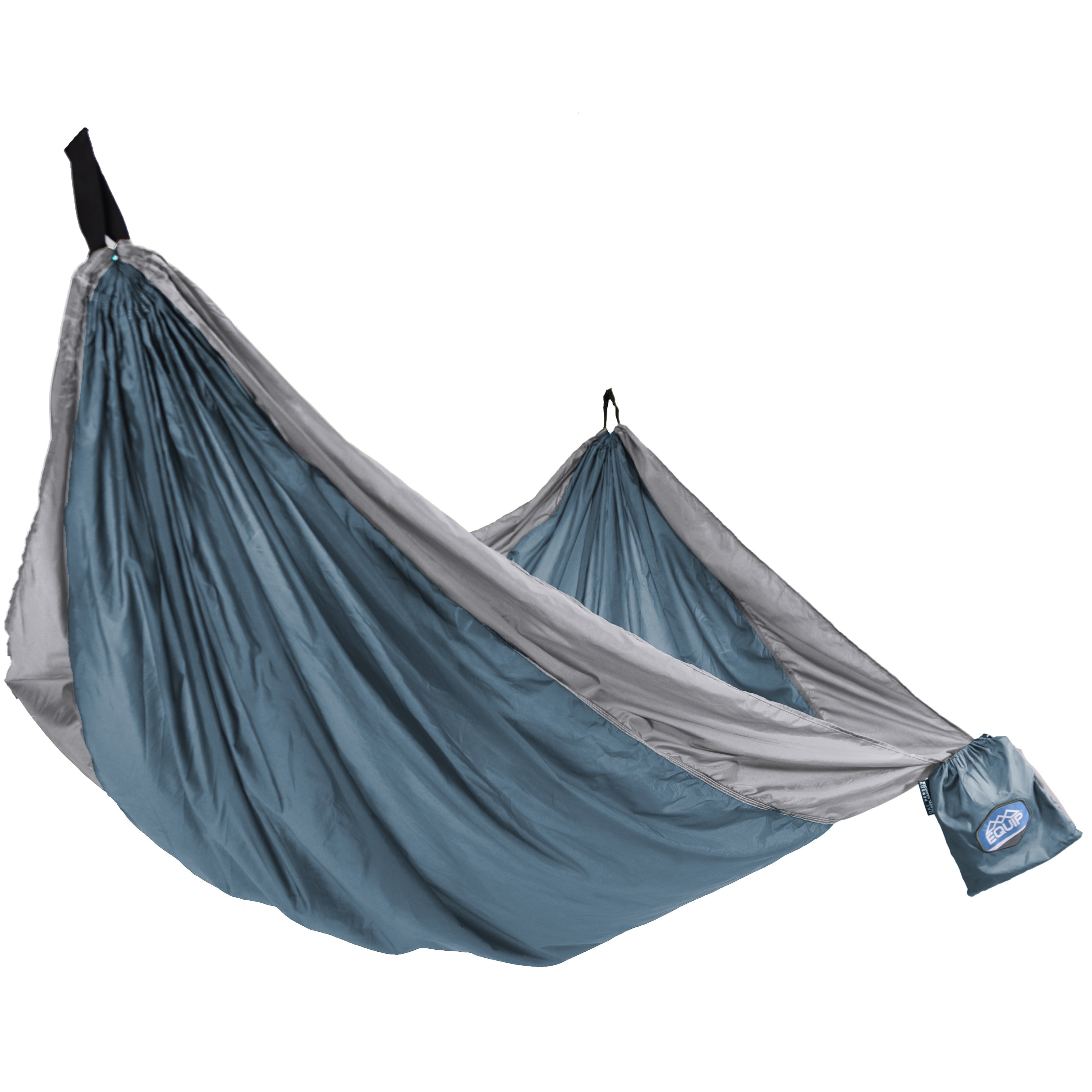 Equip 1P Travel Hammock Lightweight Portable Camping Gear (Blue Steel/Stone, 116 in x 59 in) 2zrpp