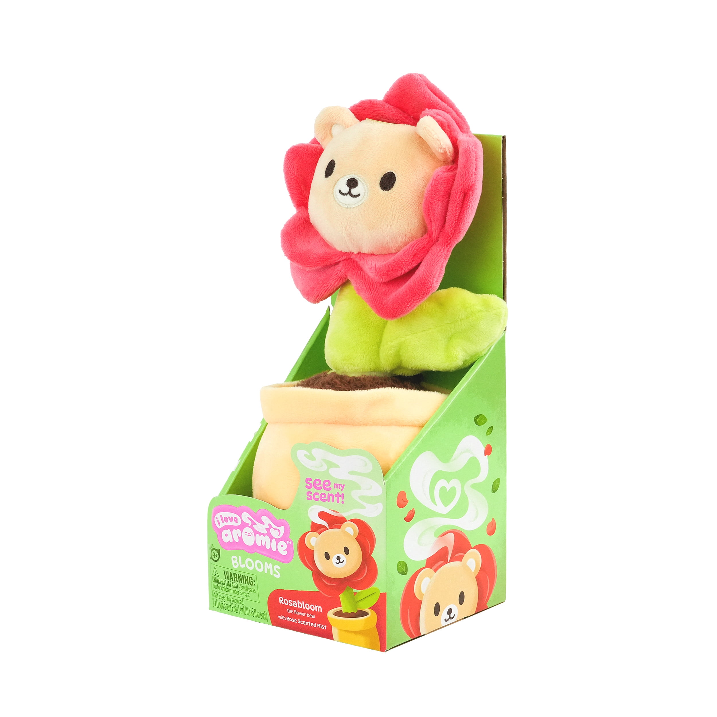 ToyMonster I Love Aromie Rosa Bloom Rose Scented Flower Plush with Visible Magic Mist (Pink, 10.6 in H) cjole