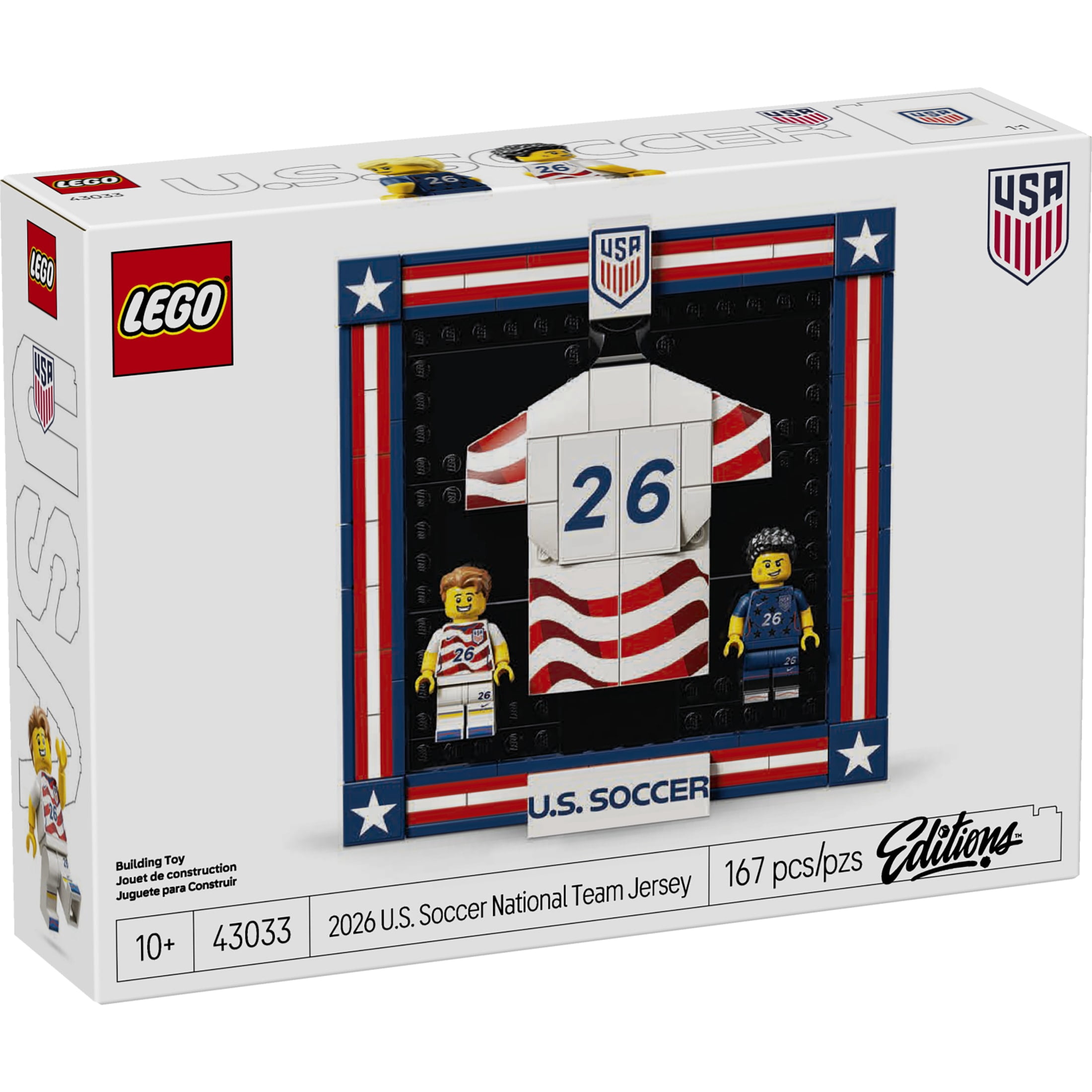 LEGO U.S. Soccer National Team Jersey Building Set (167 Pieces, 8.5 in. H) bz1fd