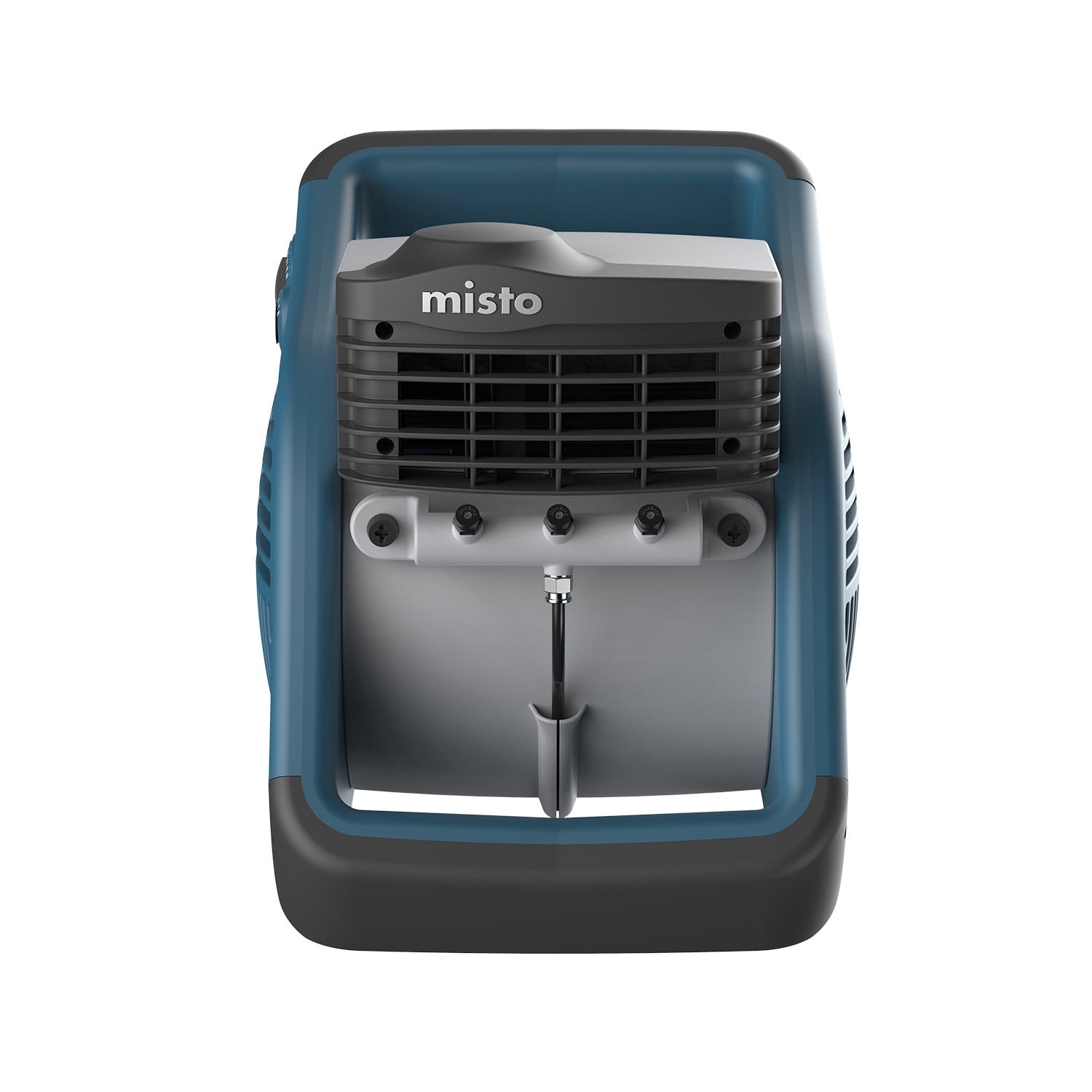 Lasko Misto Outdoor Misting Fan, Pivoting Patio Cooling Fan with 3 Speeds and GFCI Safety Cord (Blue, 15 in) uhryb
