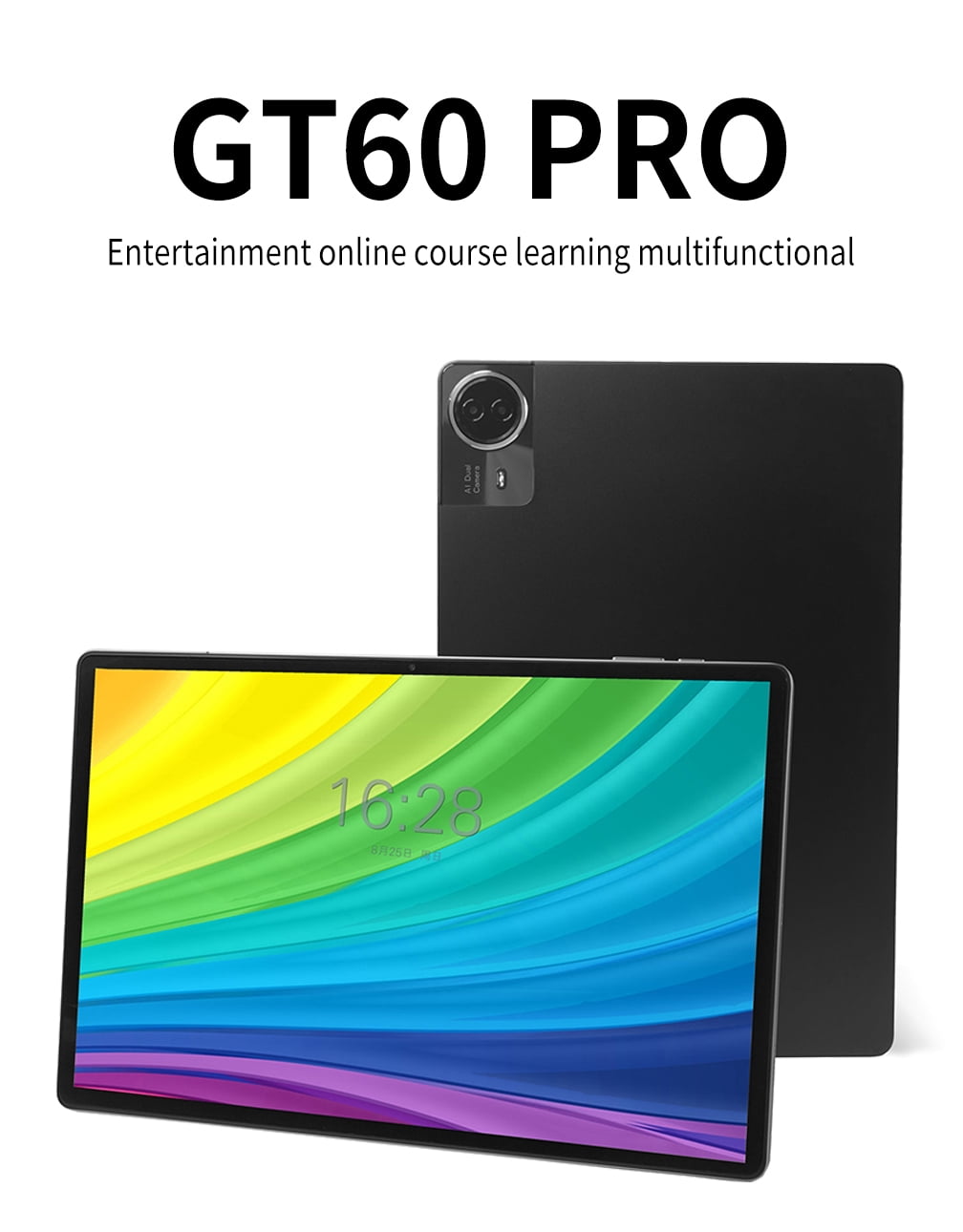 JWEIBK 14.0-Inch Android 14 Tablet, 2-in-1 Laptop with Keyboard, 20GB RAM 1000GB ROM, 5G Wi-Fi High-Performance Computer (Black, 14.0 in) bo3fw