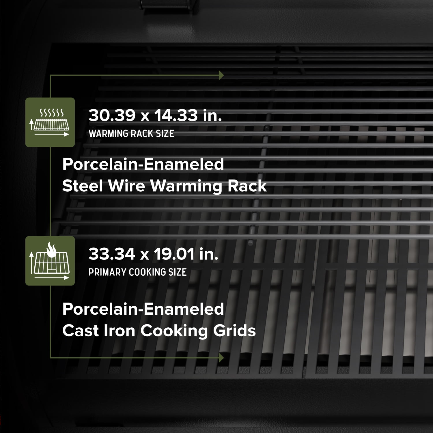 Nexgrill Oakford 1125 Pro Pellet Grill, Heavy-Duty Smoker with Bluetooth Connectivity and 1069 sq in Cooking Area (Black, 32 lb Hopper) 6jjw6
