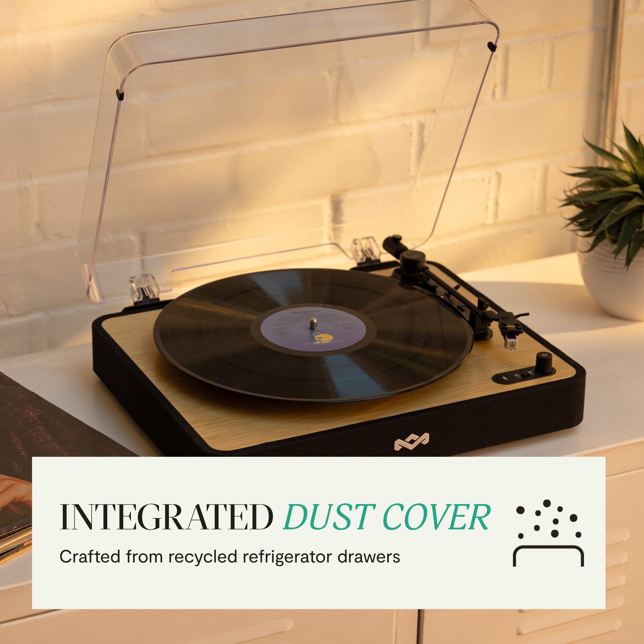 House of Marley Revolution Turntable (Black, 17 in x 14 in) mp5ry