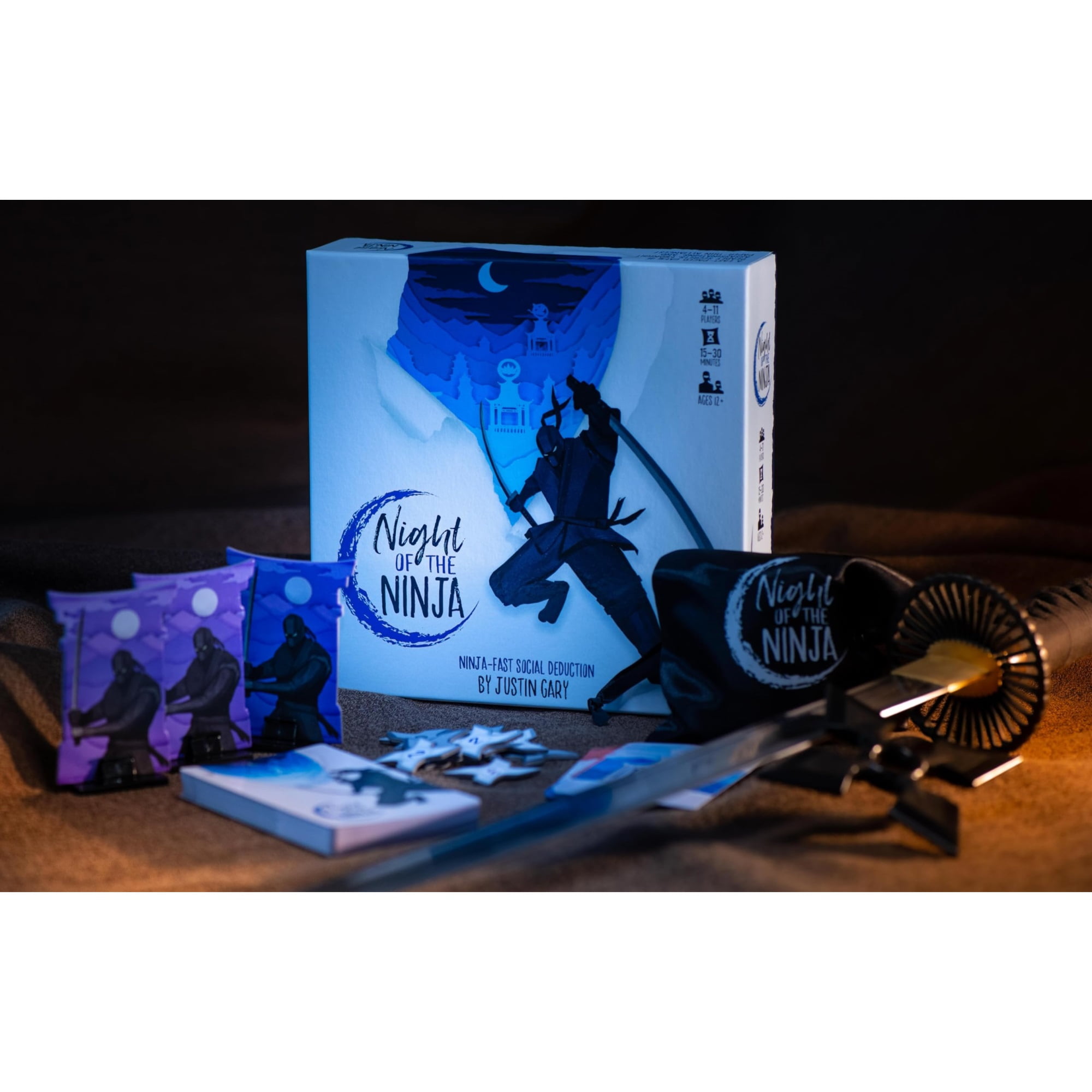 Brotherwise Games Night of the Ninja Social Deduction Strategy Card Game (1 Pack) asl14