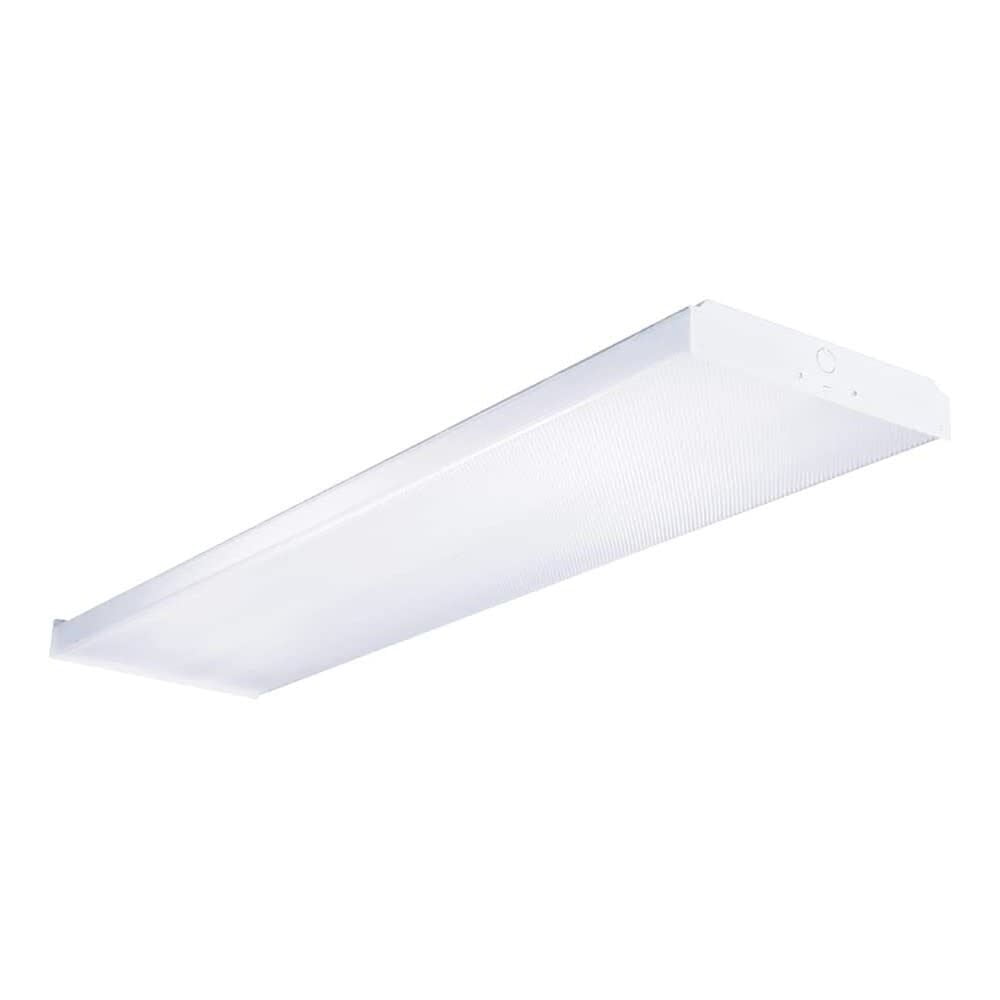 Metalux 4 ft. 2-Bulb Fluorescent Wraparound Ceiling Light Fixture (White, 50 in x 8.5 in x 2.5 in) zs9zk