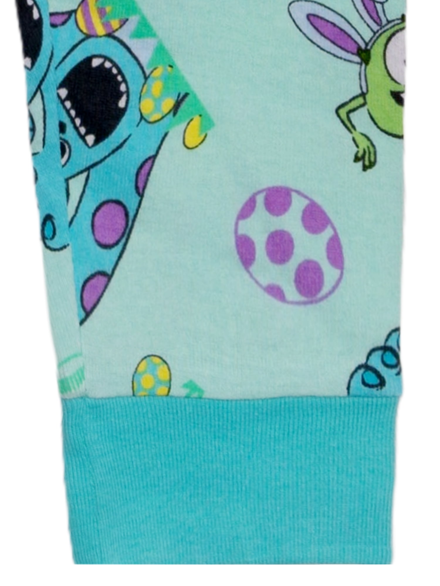 Monsters Inc. Toddler Easter Pajama Set, 2-Piece Short Sleeve Cotton Sleepwear (Multi, 5T) tuauo