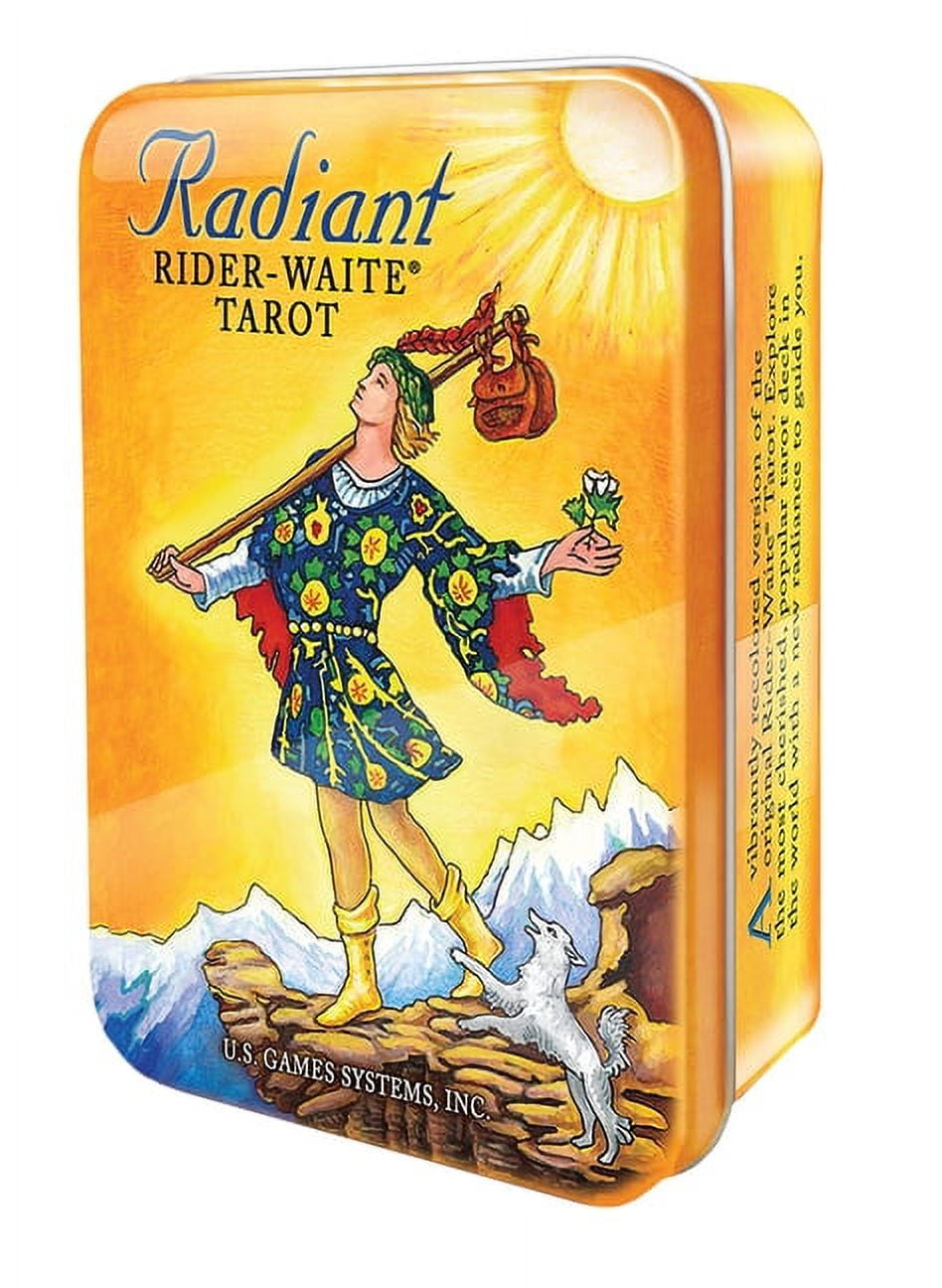 Pamela Colman Smith Radiant Rider-Waite Tarot Deck with Keepsake Tin (78 Cards) c2c8t