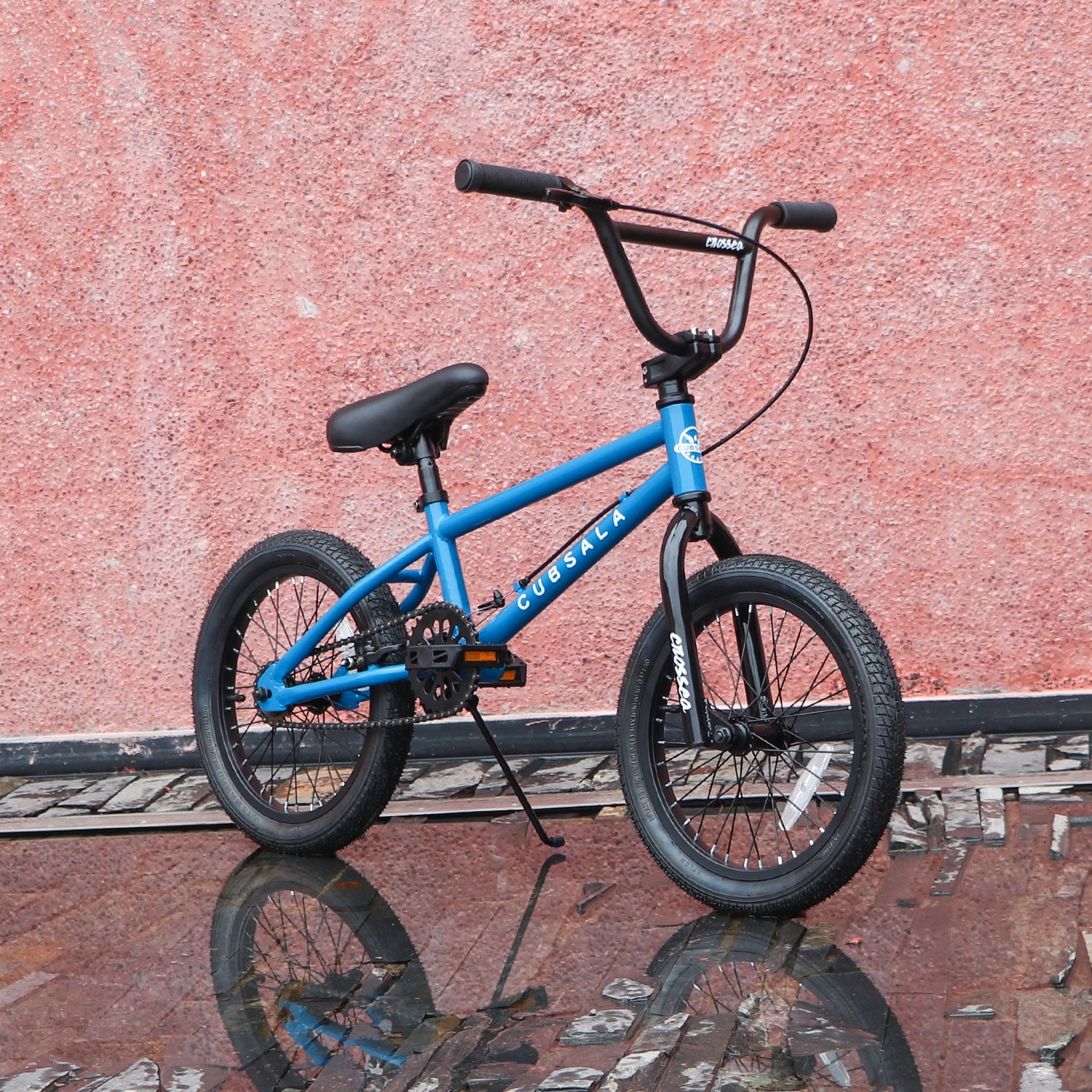 Cubsala 18 in Freestyle BMX Kids Bike for Boys and Girls (Blue, 18 in) f2stk