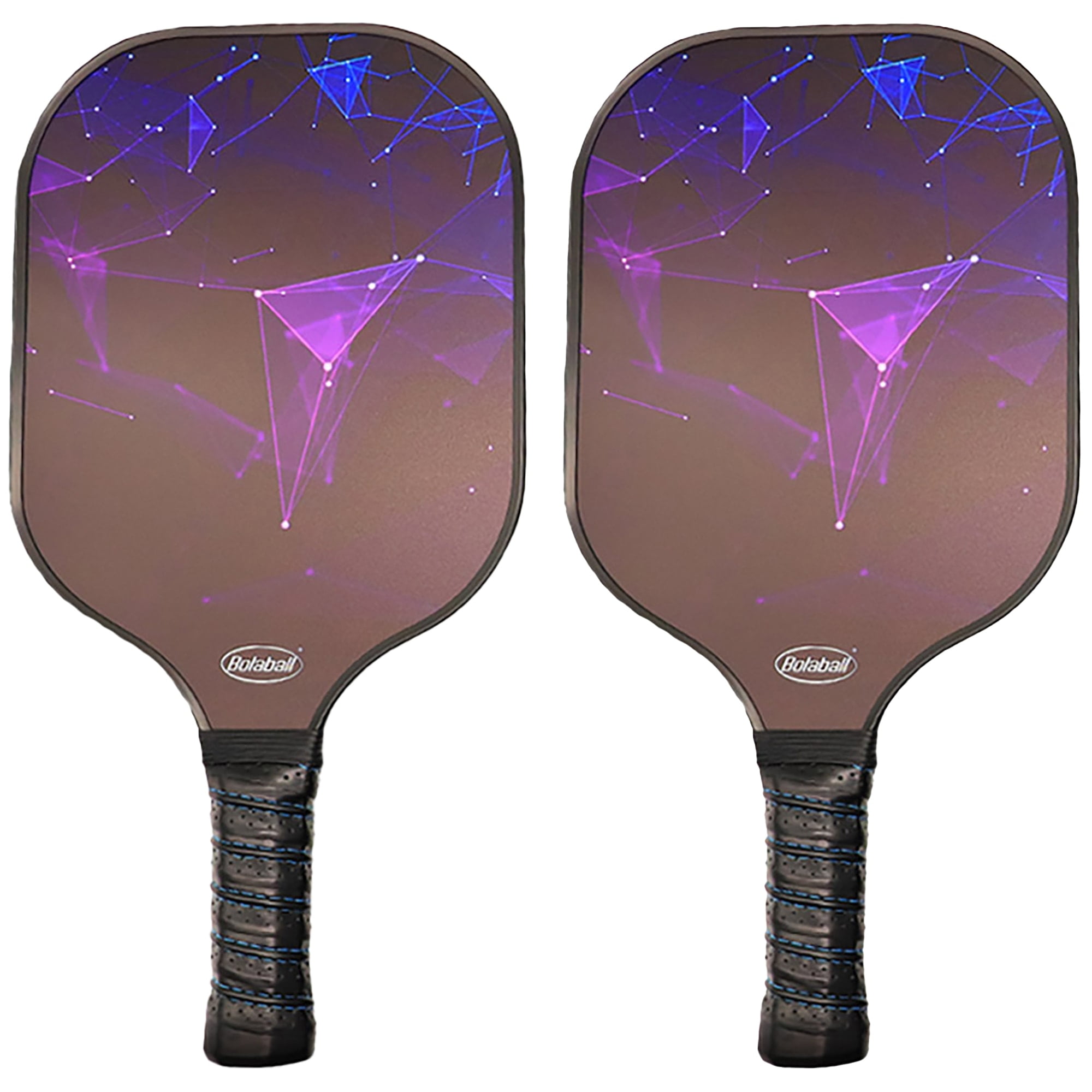 Bolaball Pickleball Paddle Set (4 Fiberglass Rackets, 4 Balls, Carry Bag, 7.8 oz) wkw39
