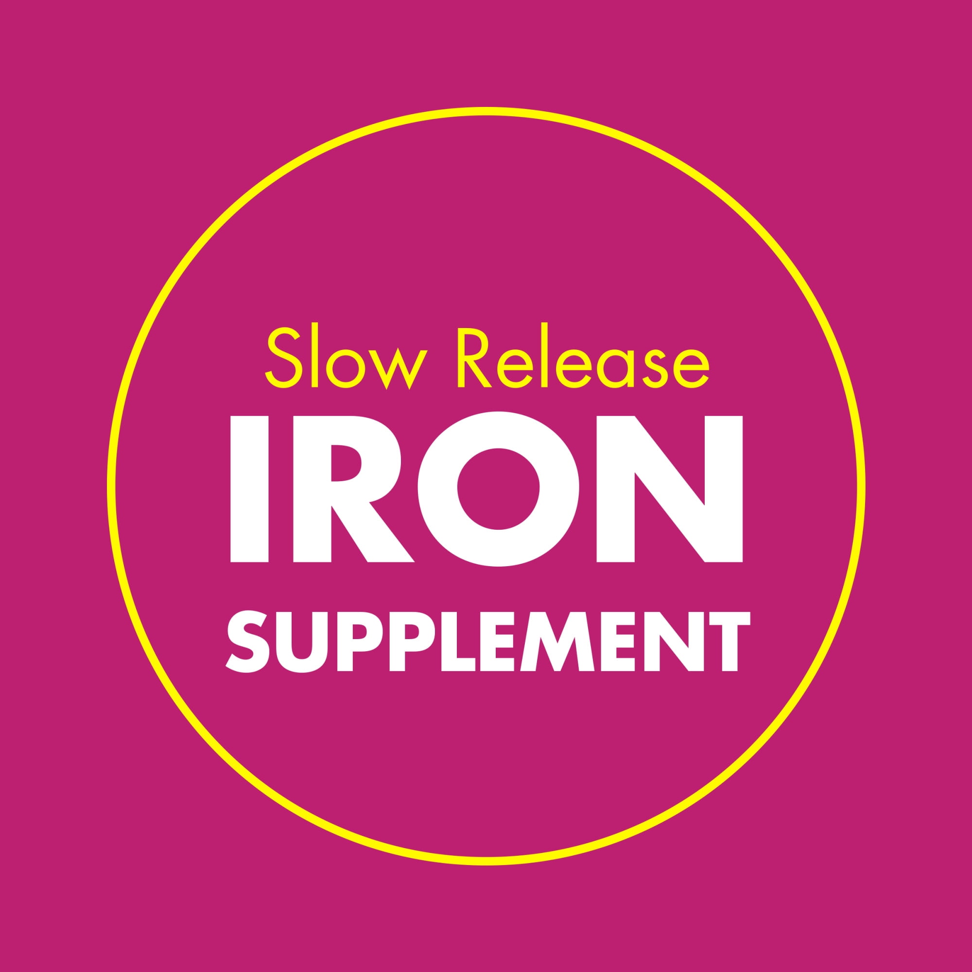 Slow Fe Iron Supplement for Iron Deficiency, High Potency Slow Release Tablets (45 mg, 30 Ct) umoaq