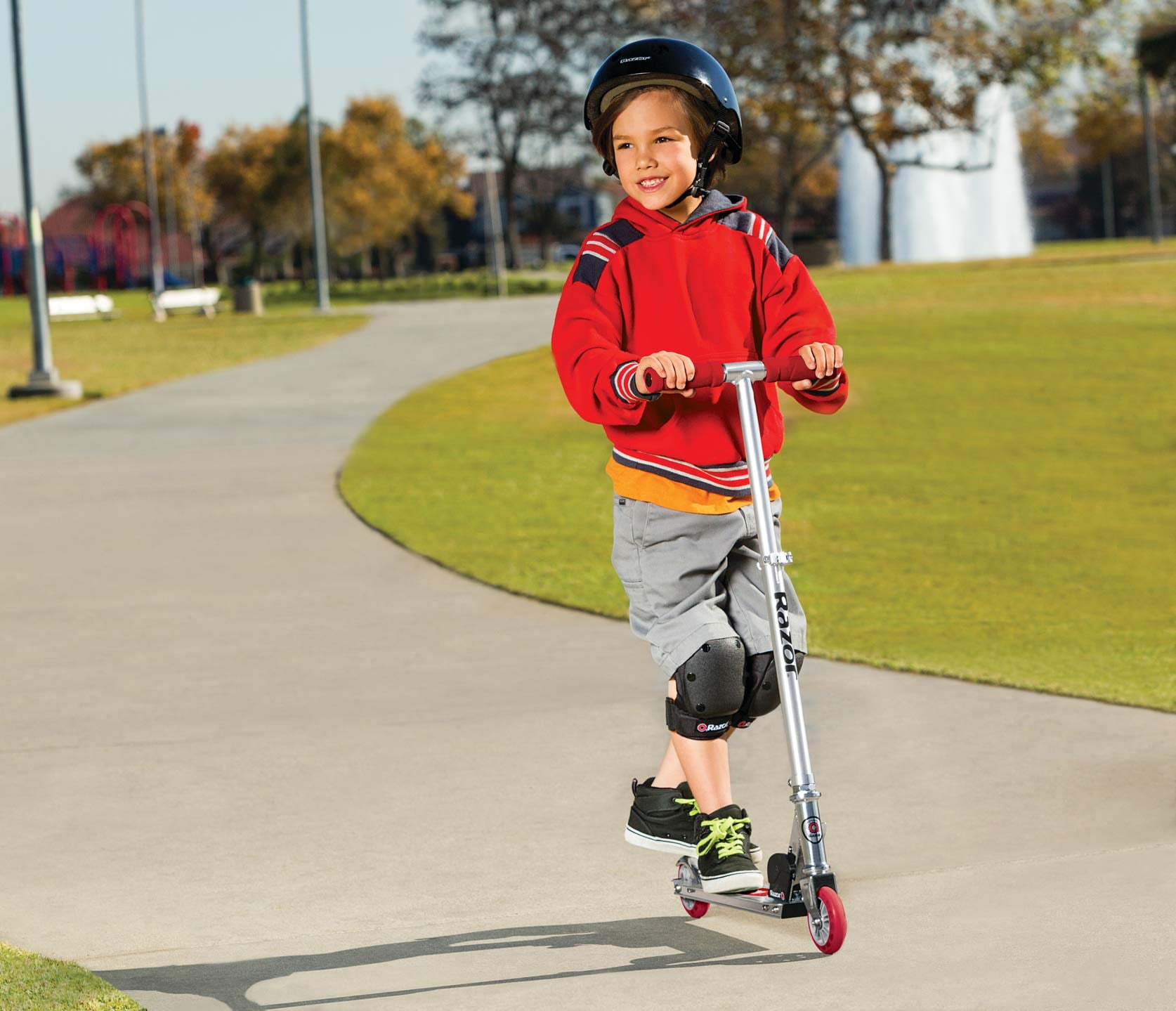 Razor A Kick Scooter Lightweight Foldable Design (Red, One Size) ze2q8