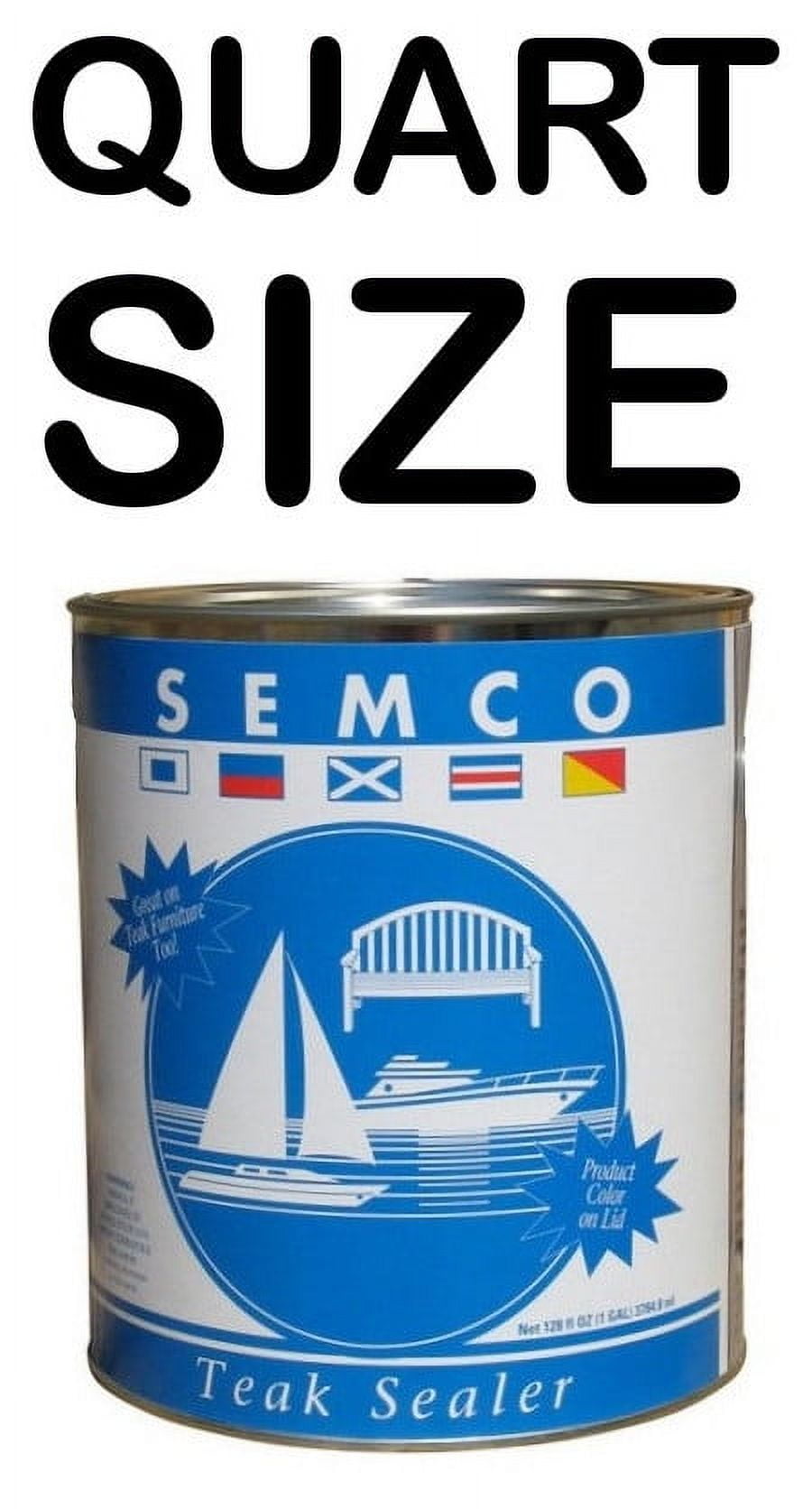 Semco Teak Wood Clear Tone Finish Sealant Protector (32 fl oz) pvuh1