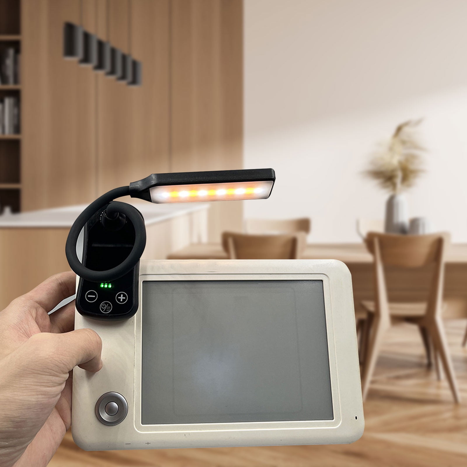 SGCYLOWQ LED Rechargeable Reading Light, Clip-on Book Lamp for Bed Headboard (Black, 1 Pack) 9dp1r