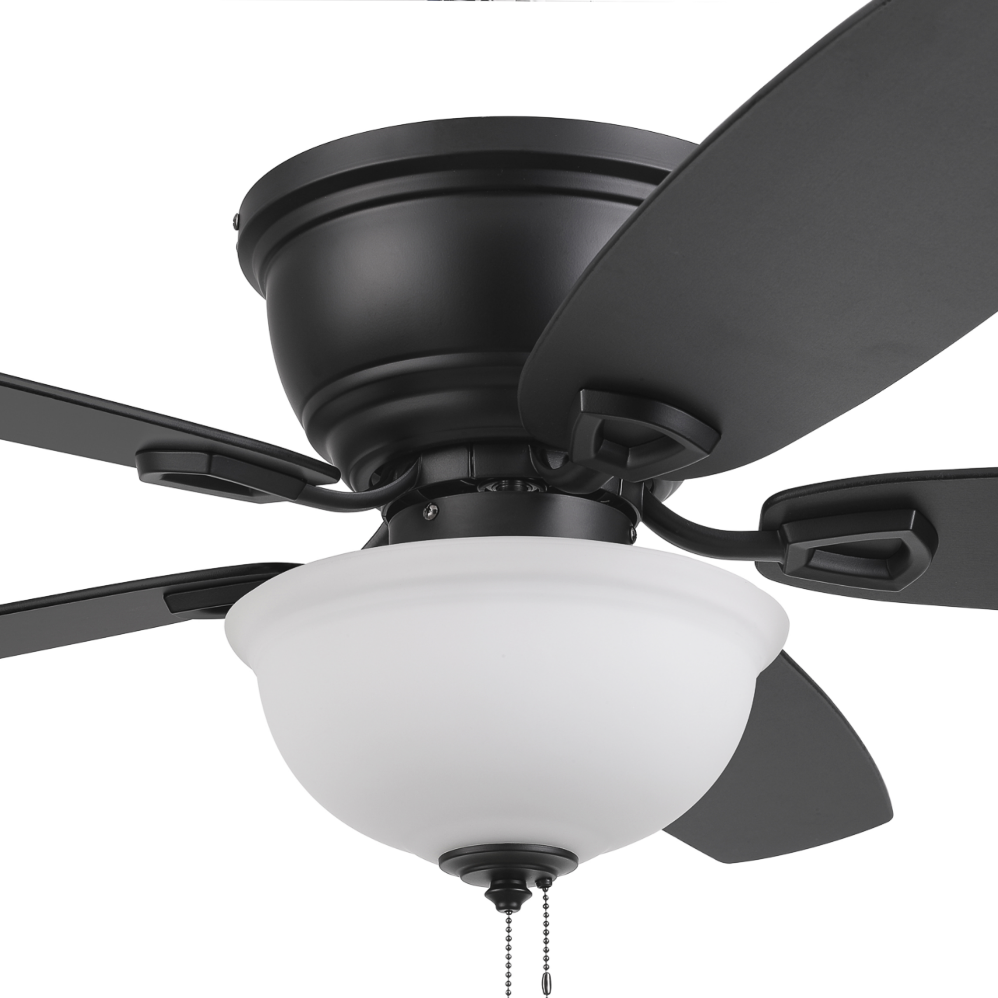 Honeywell Rockford 52 in Traditional Indoor Ceiling Fan with Light, Reversible Motor (Black, 52 in) 205xn